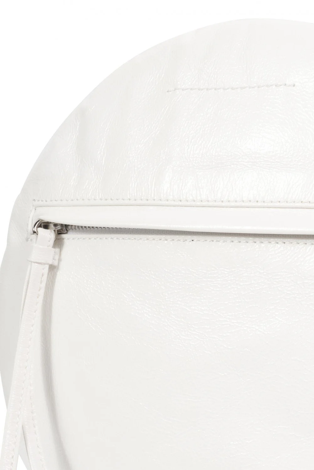 MM6 Maison Margiela Round Clutch Bag - White - Image 3