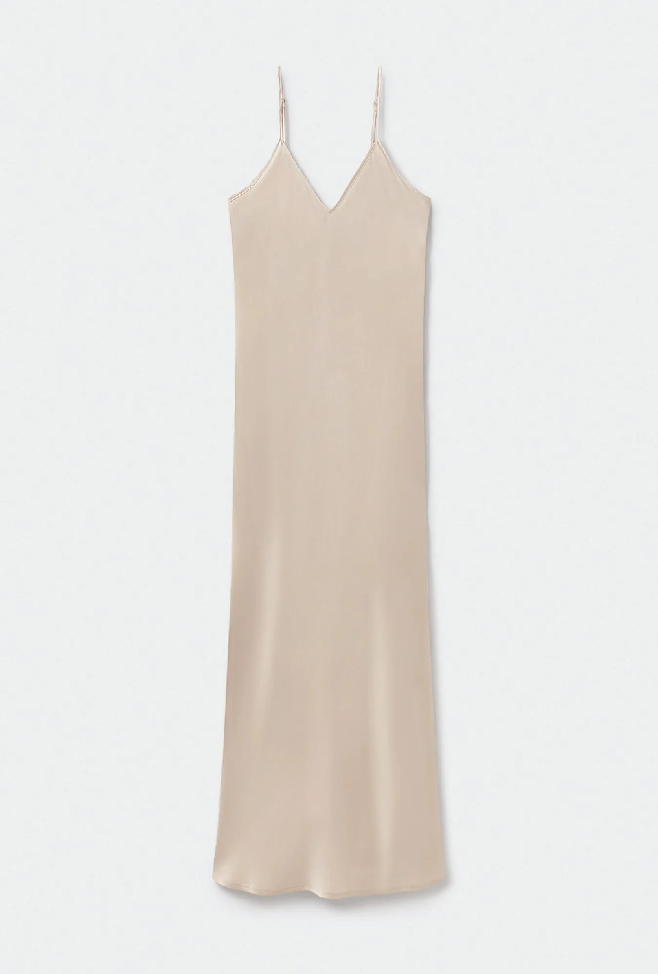 Silk Laundry 90S SILK SLIP DRESS - HAZELNUT - Image 2