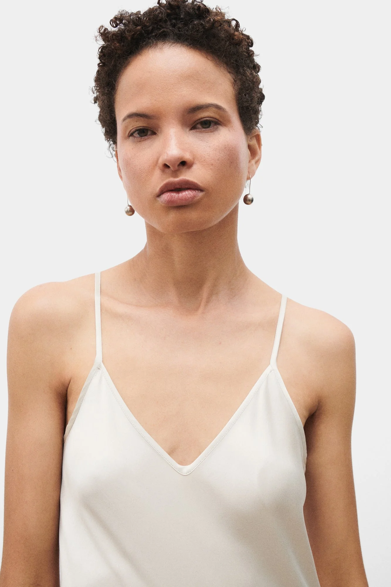 Silk Laundry 90S SILK SLIP DRESS - HAZELNUT - Image 3