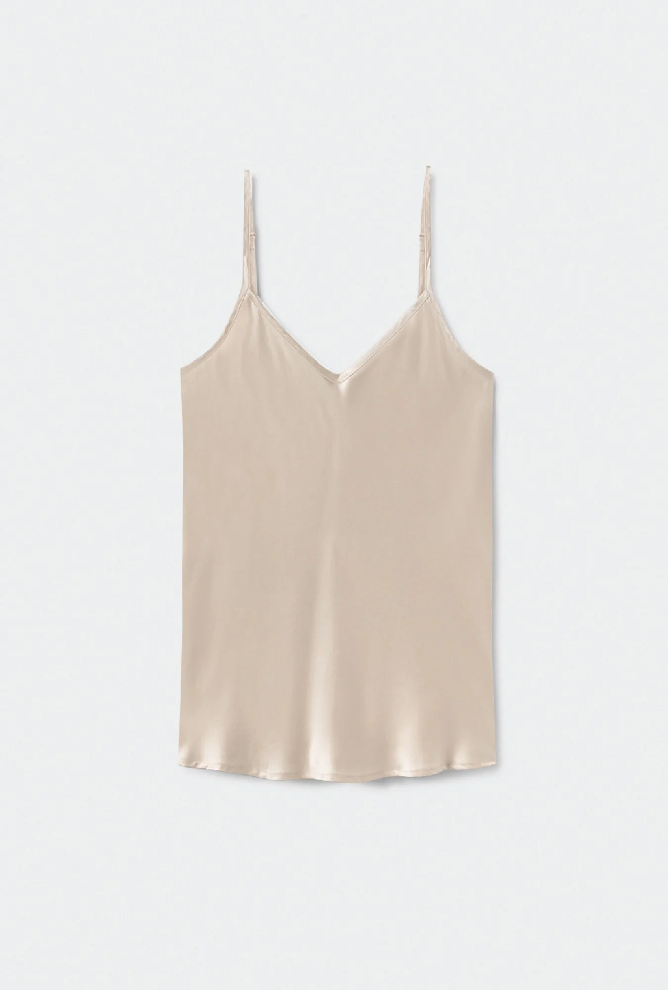 Silk Laundry BIAS CUT CAMI - HAZELNUT - Image 2