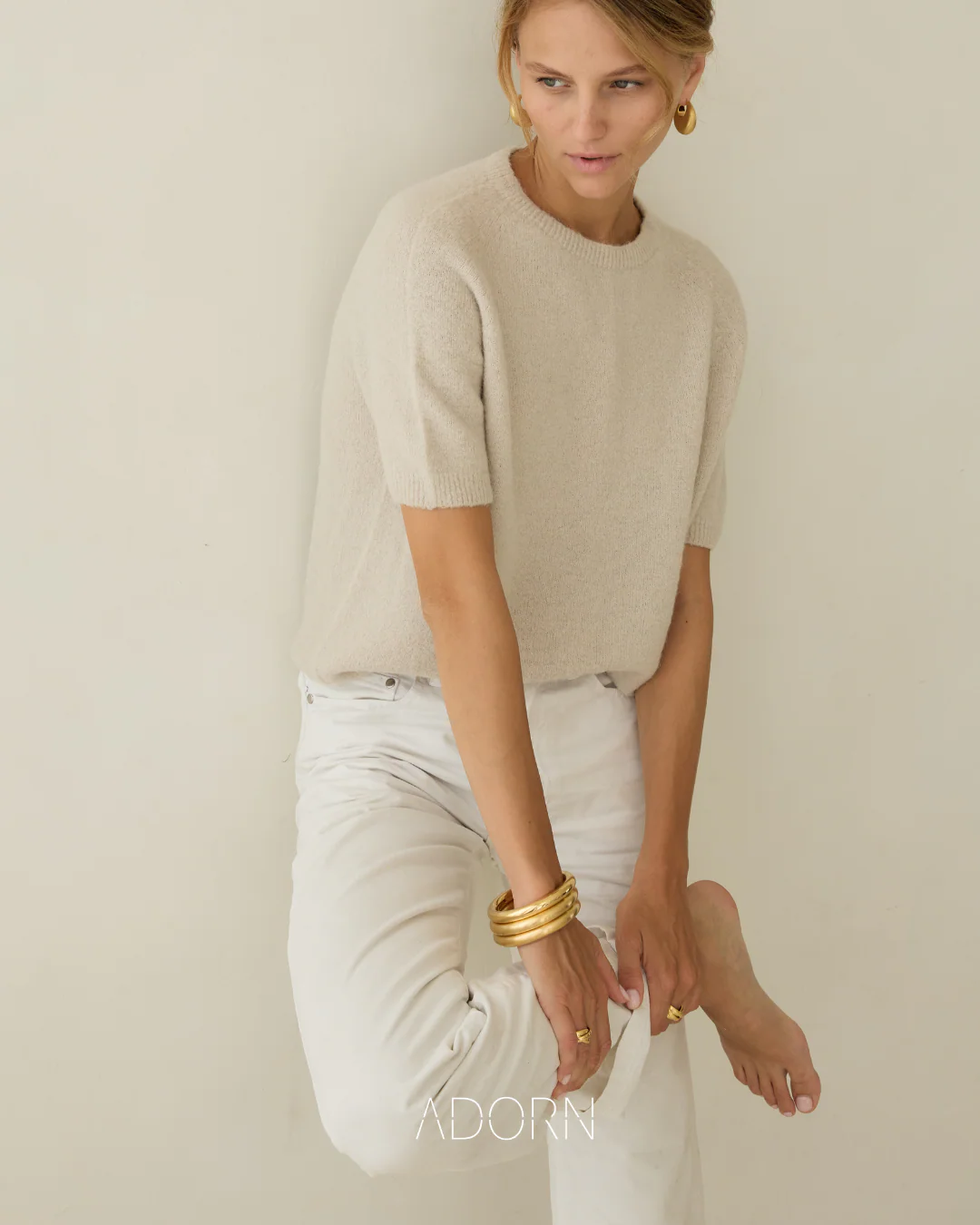 Adorn Eclipse Golden Bangle - Image 3
