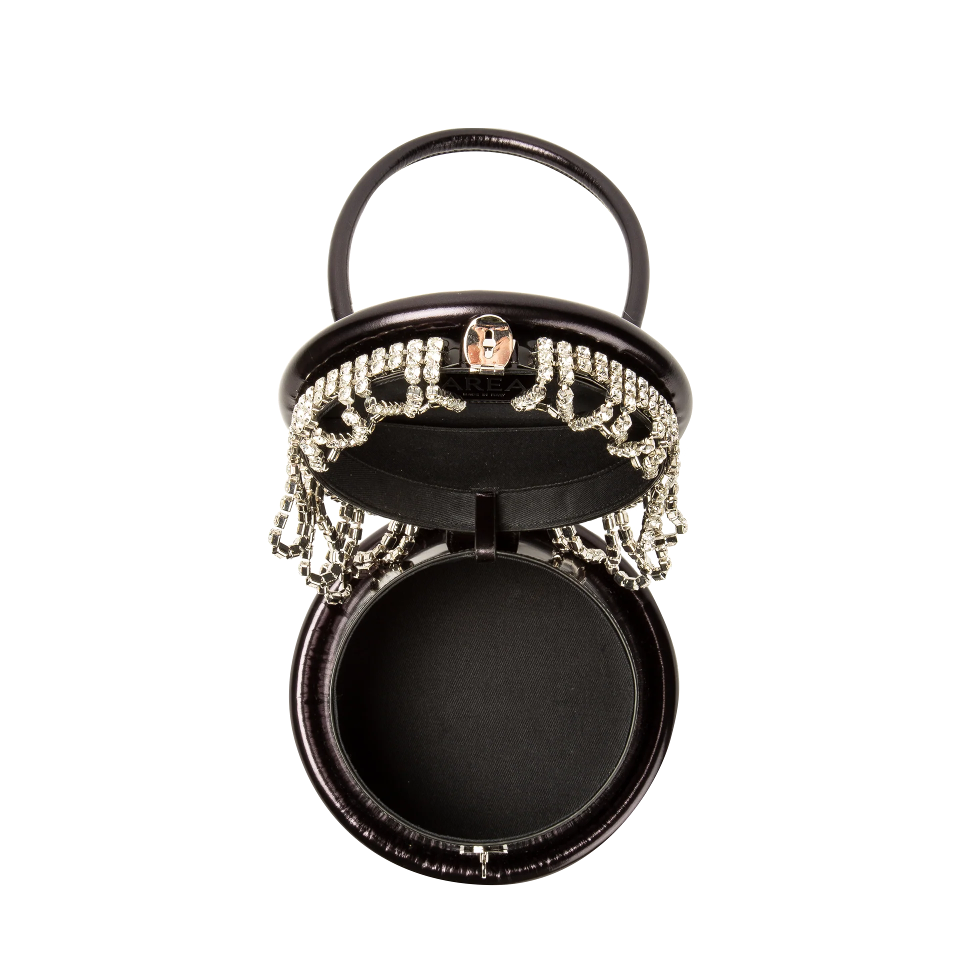 Area Crystal Trim Top Handle - Black - Image 4