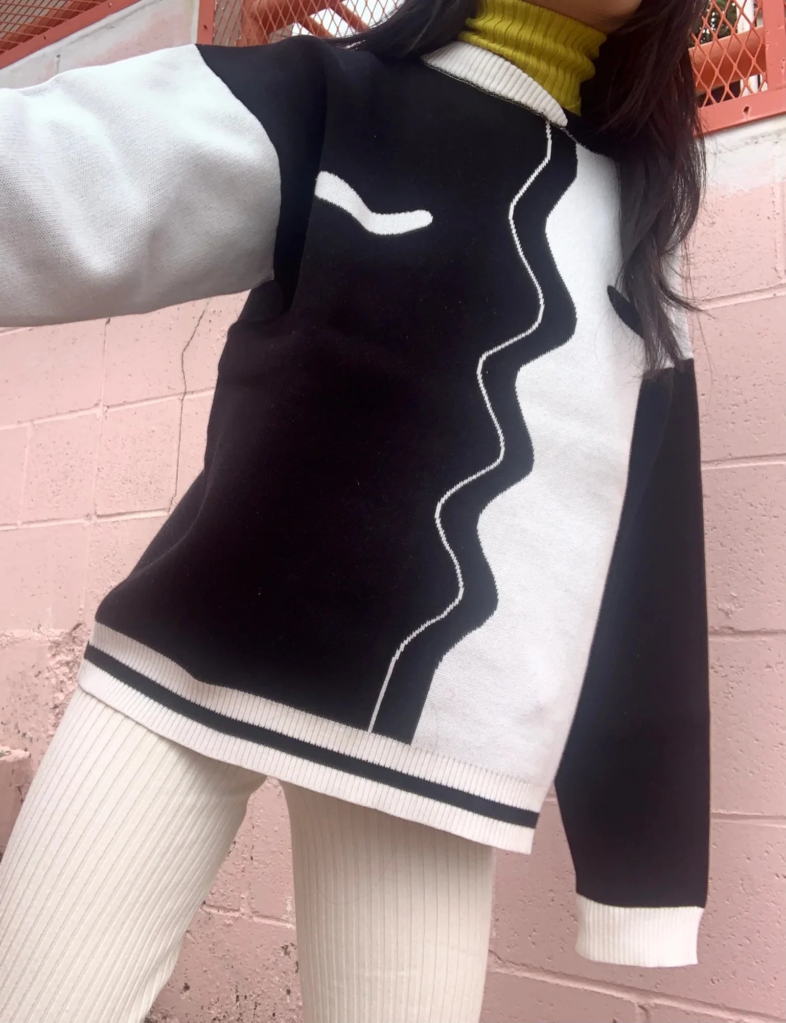 giu giu Bisou pullover - Creme/onyx - Image 5