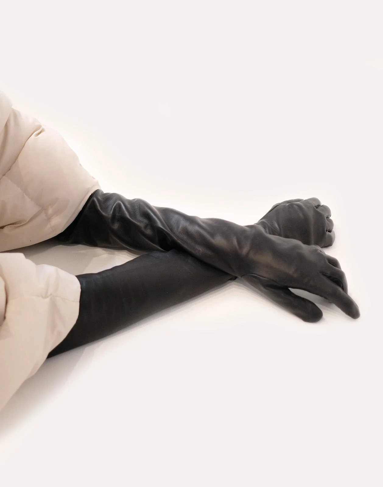 Cynthia Rowley Bea Long Leather Gloves - Image 2