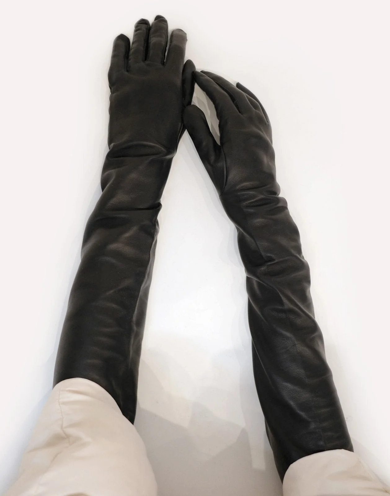 Cynthia Rowley Bea Long Leather Gloves - Image 3