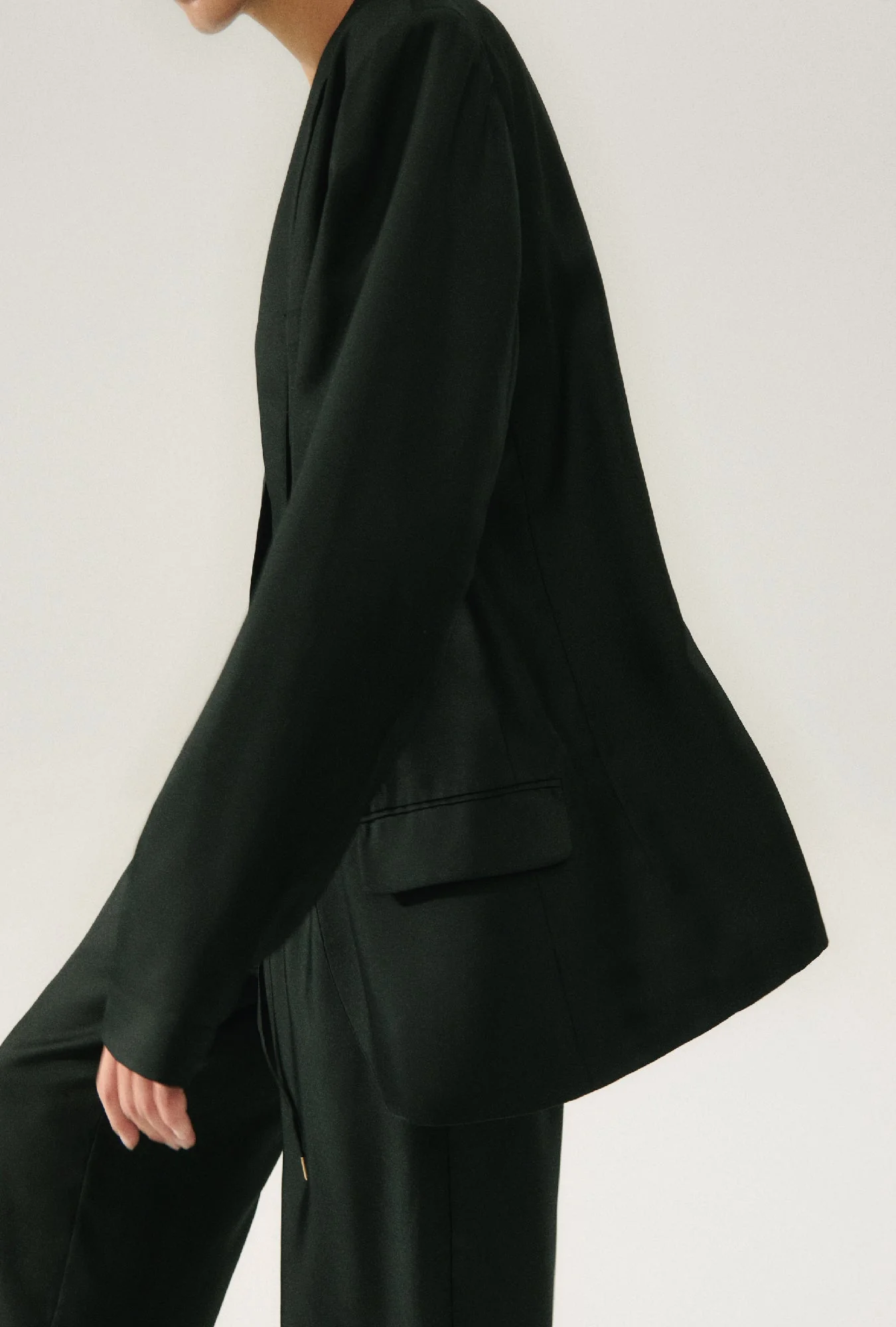 Silk Laundry TWILL MIAMI BLAZER - BLACK - Image 6