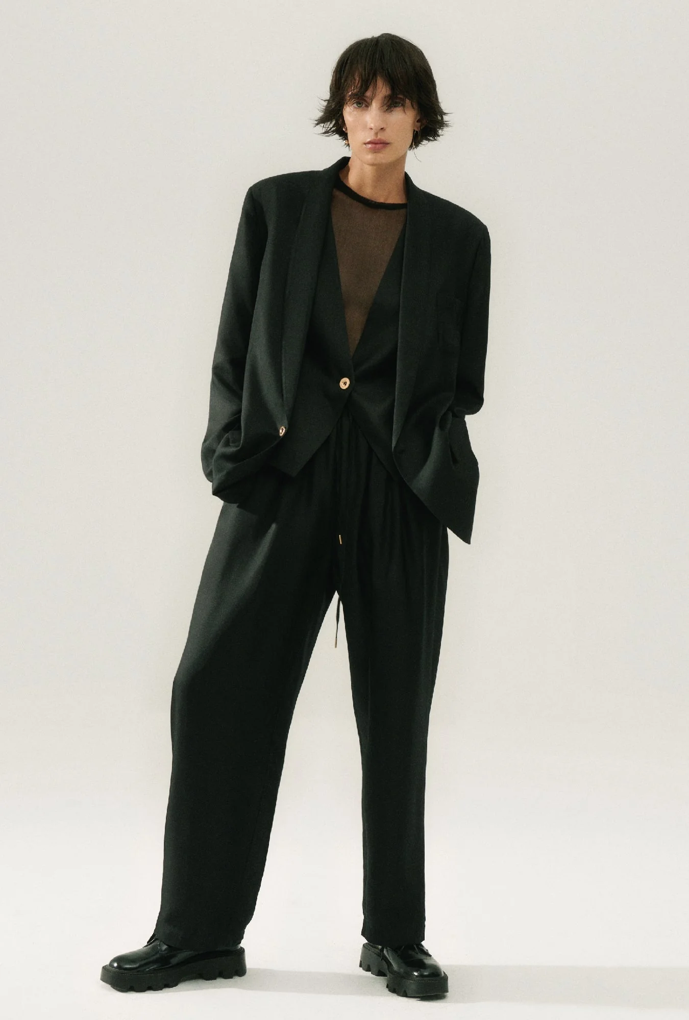 Silk Laundry TWILL MIAMI BLAZER - BLACK - Image 8