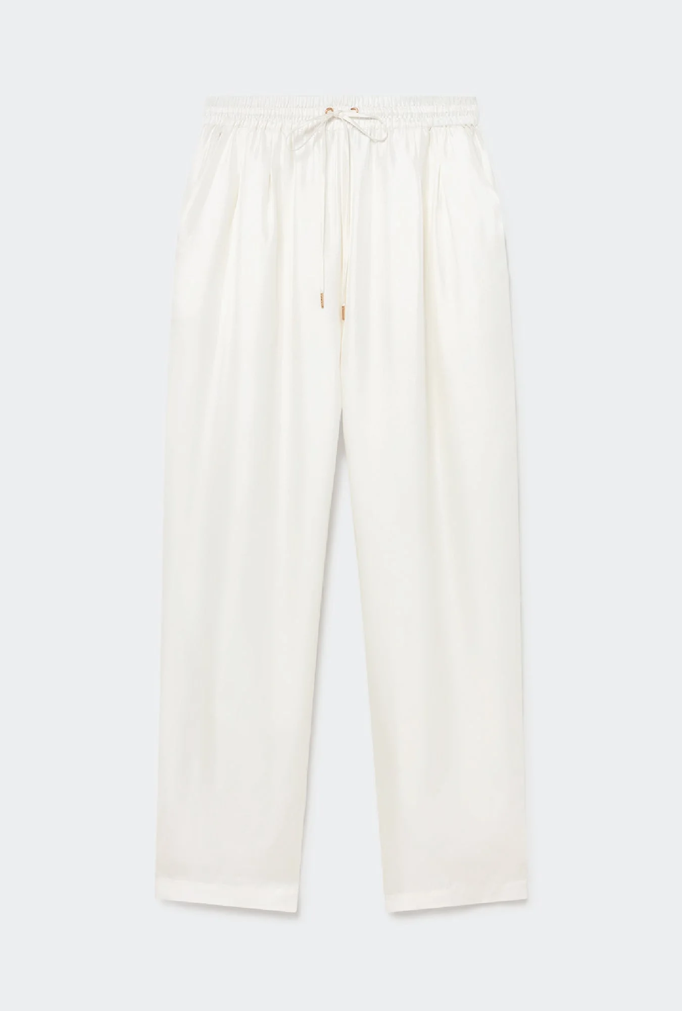 Silk Laundry TWILL SLOUCH PANTS - WHITE - Image 2