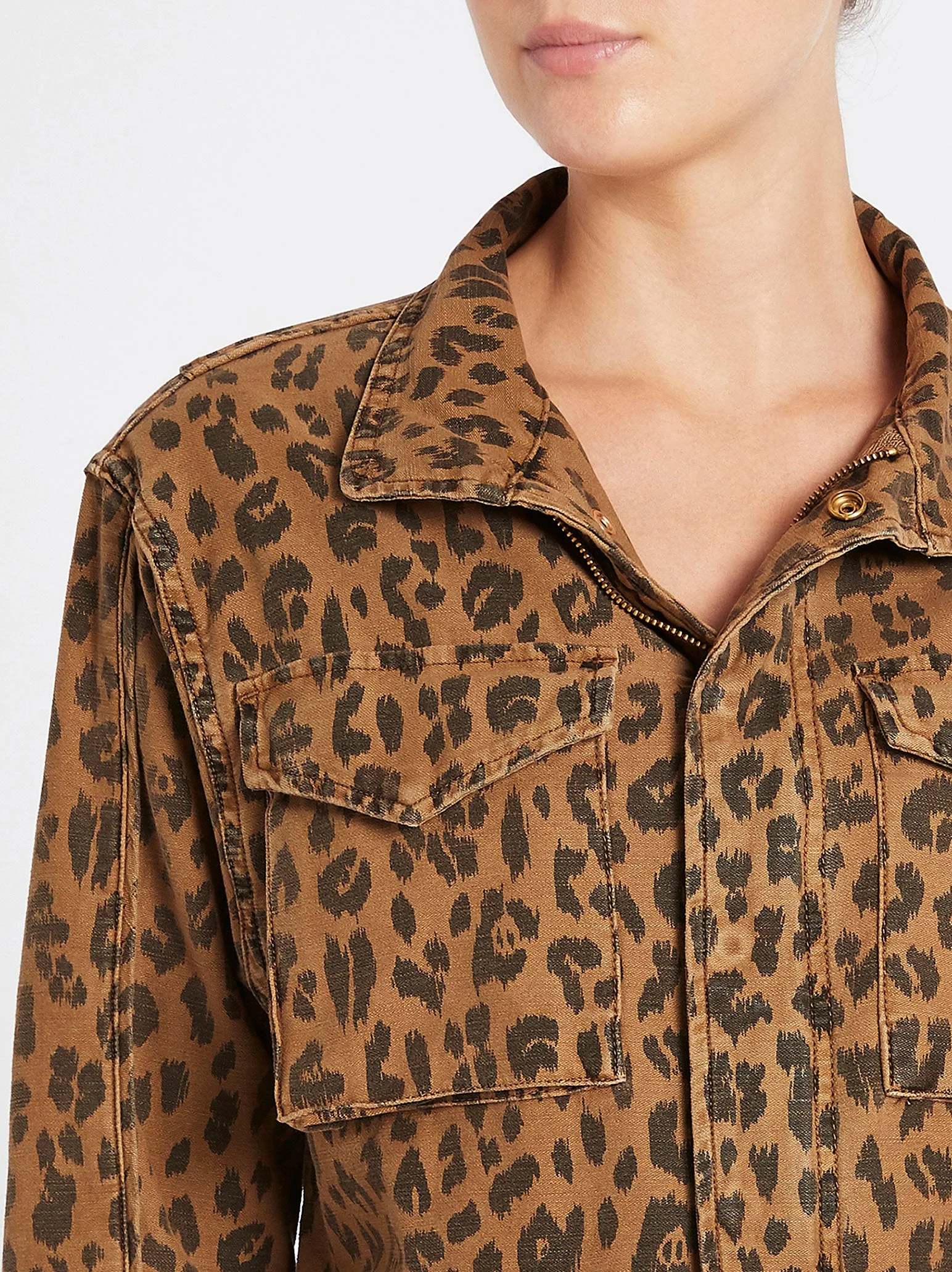 FRAME Denim Spring Cheetah Service Jacket - Image 4