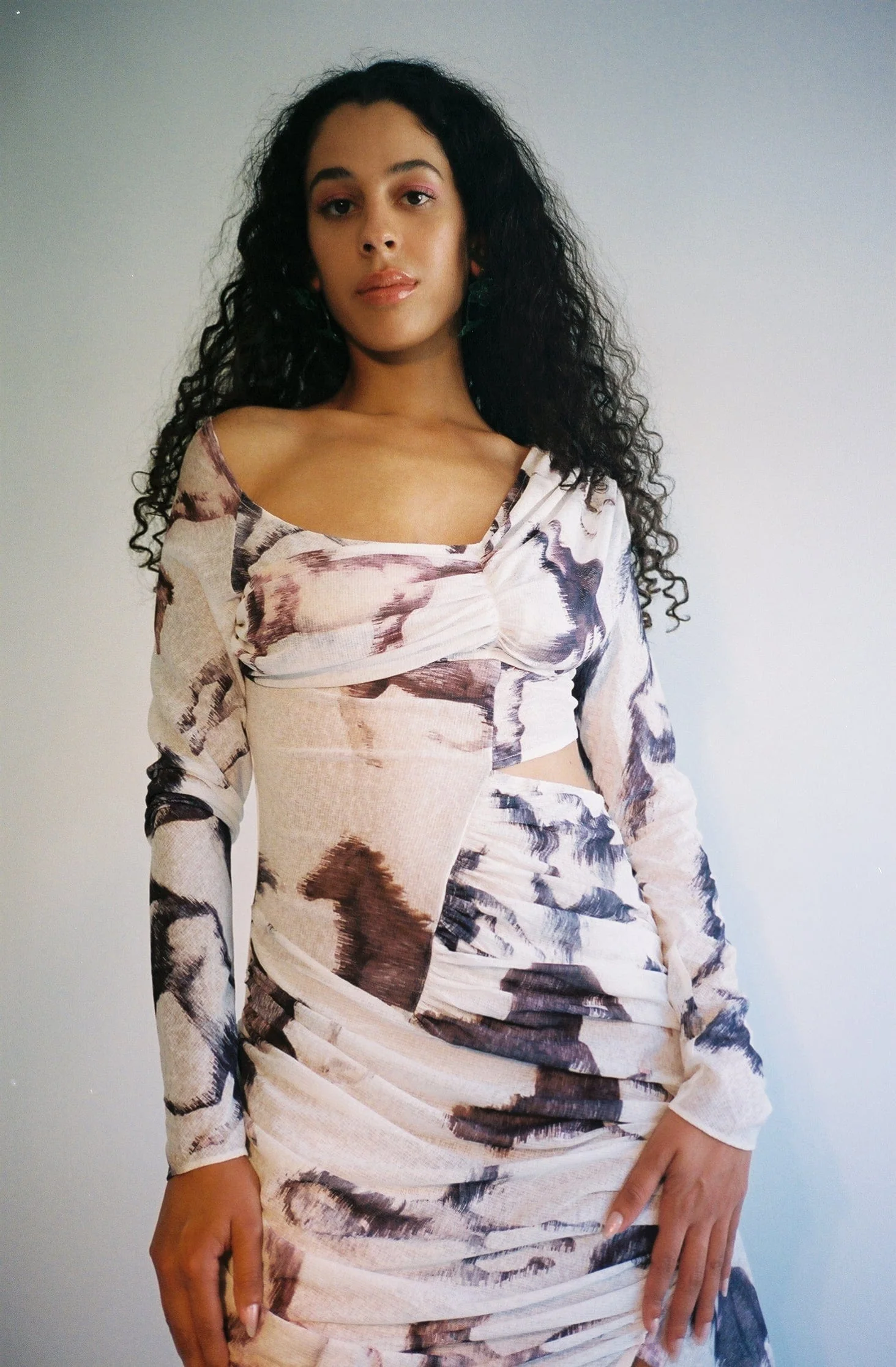 Yuhan Wang Horses Draped Dress - Image 5