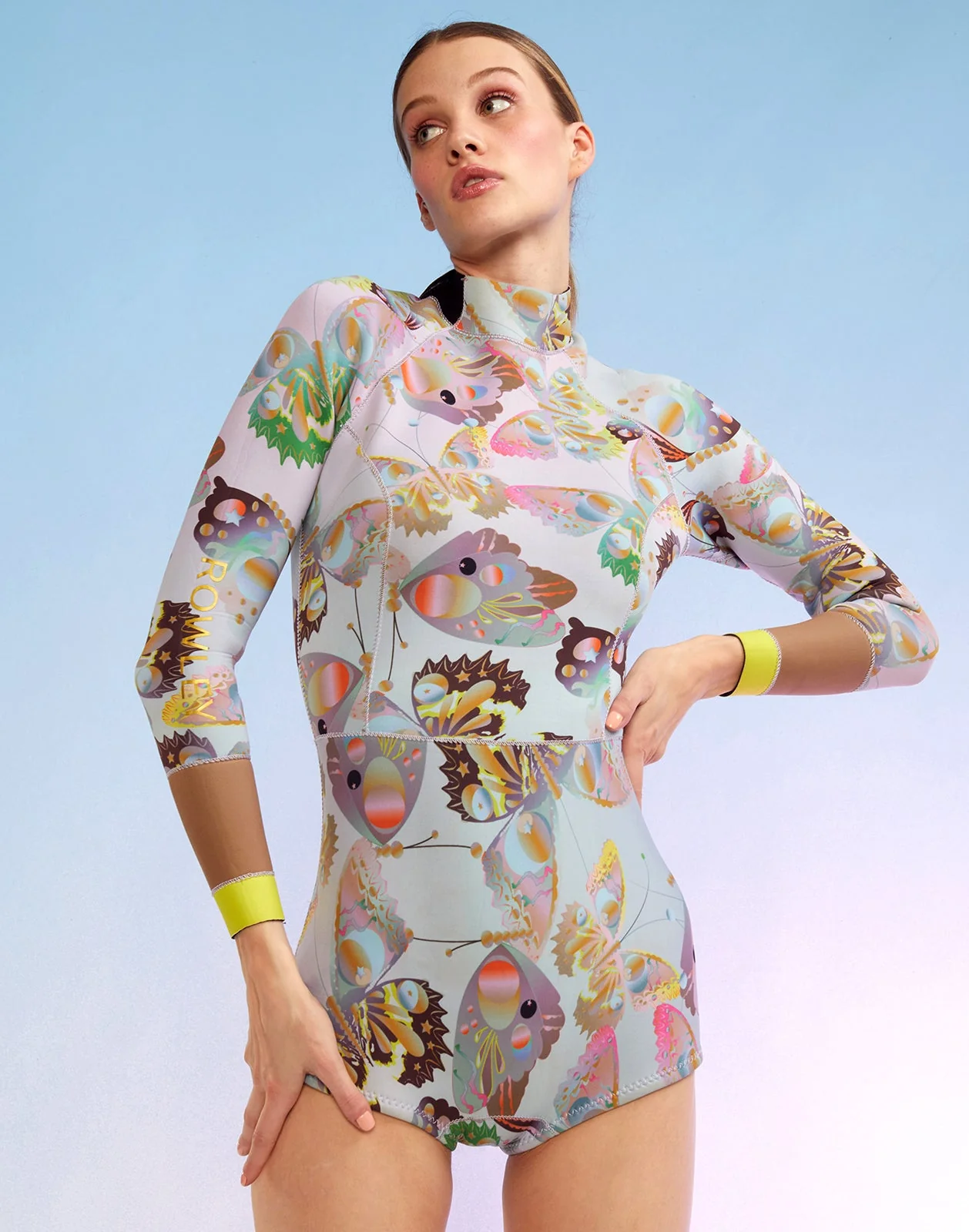 Cynthia Rowley Sunset Wetsuit - Blue Multi Butterfly - Image 2