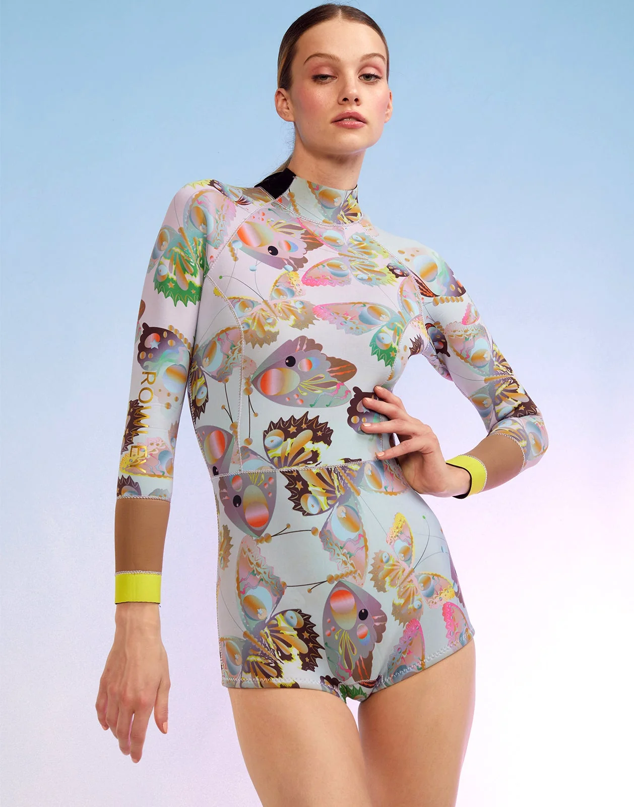 Cynthia Rowley Sunset Wetsuit - Blue Multi Butterfly - Image 3