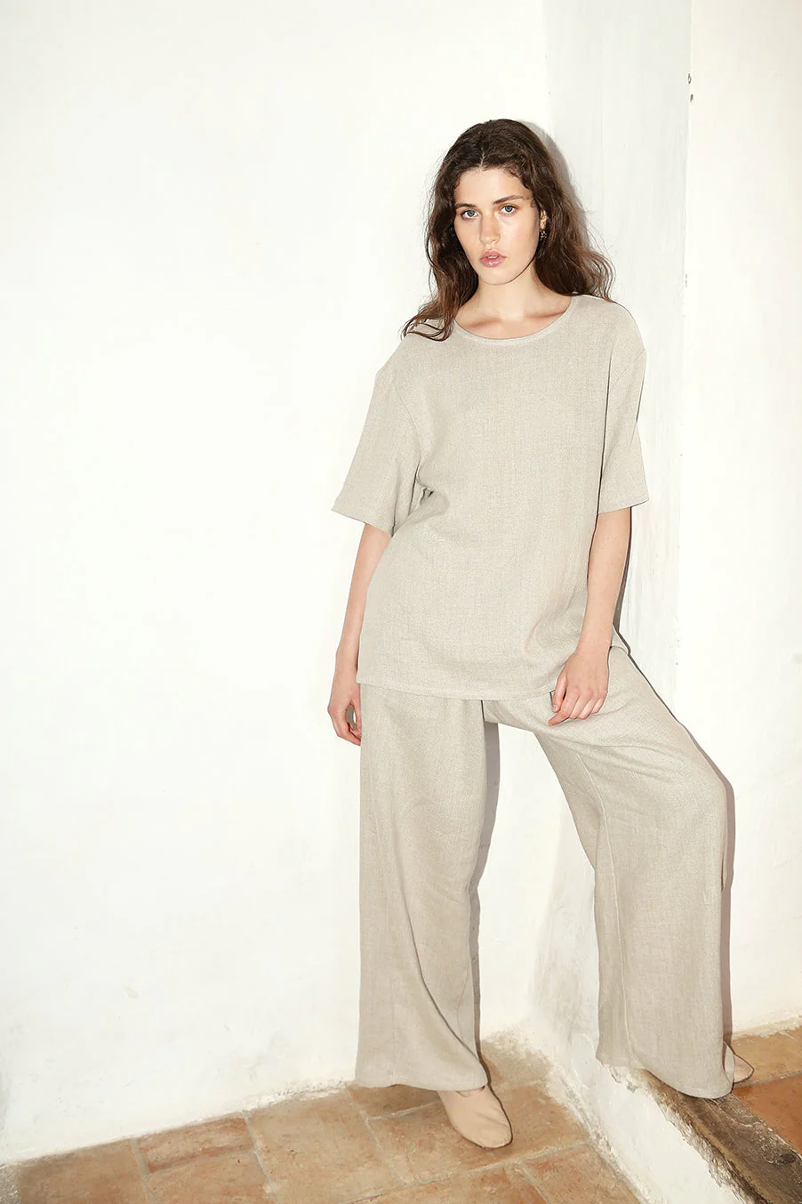 Datura Heavy Linen Astra Top - Piedra - Image 5