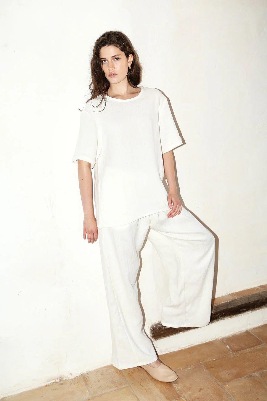 Datura Heavy Linen Astra Top - White - Image 7