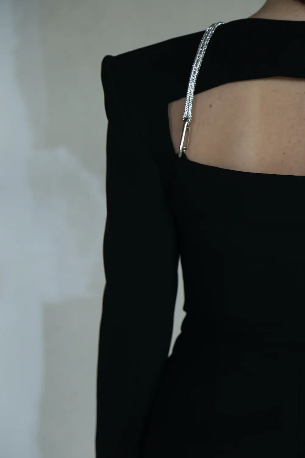 maet INDRA Mini Dress - Black - Image 6