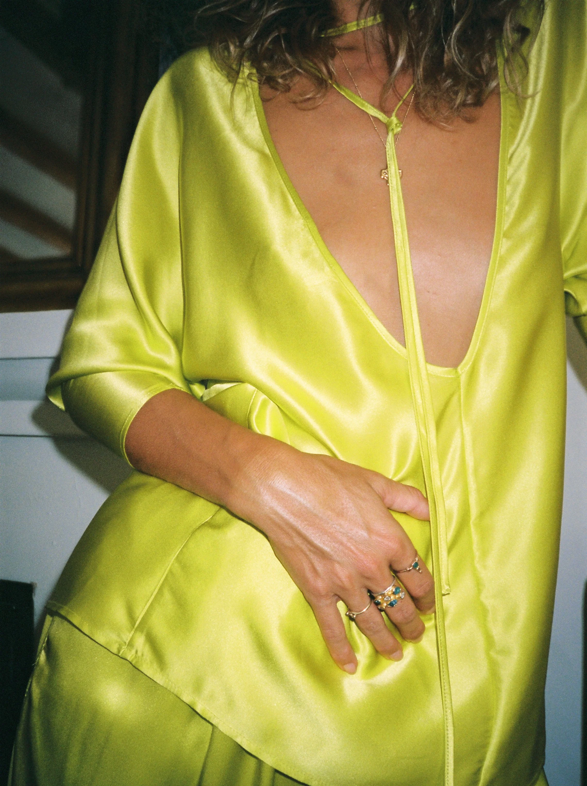 Datura Citron Esther Top - Citron - Image 6