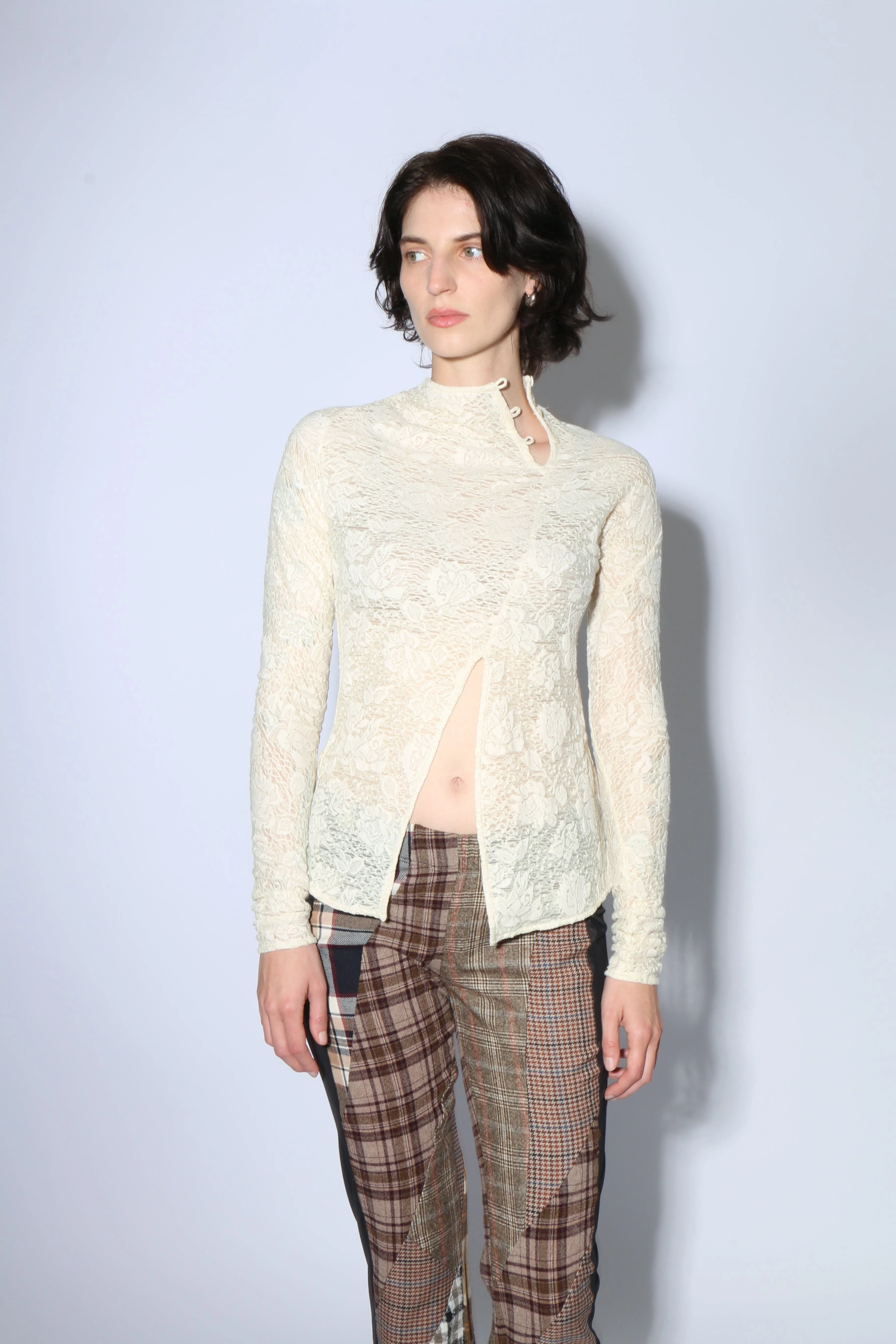 Yuhan Wang Jacquard Top - Champagne Floral