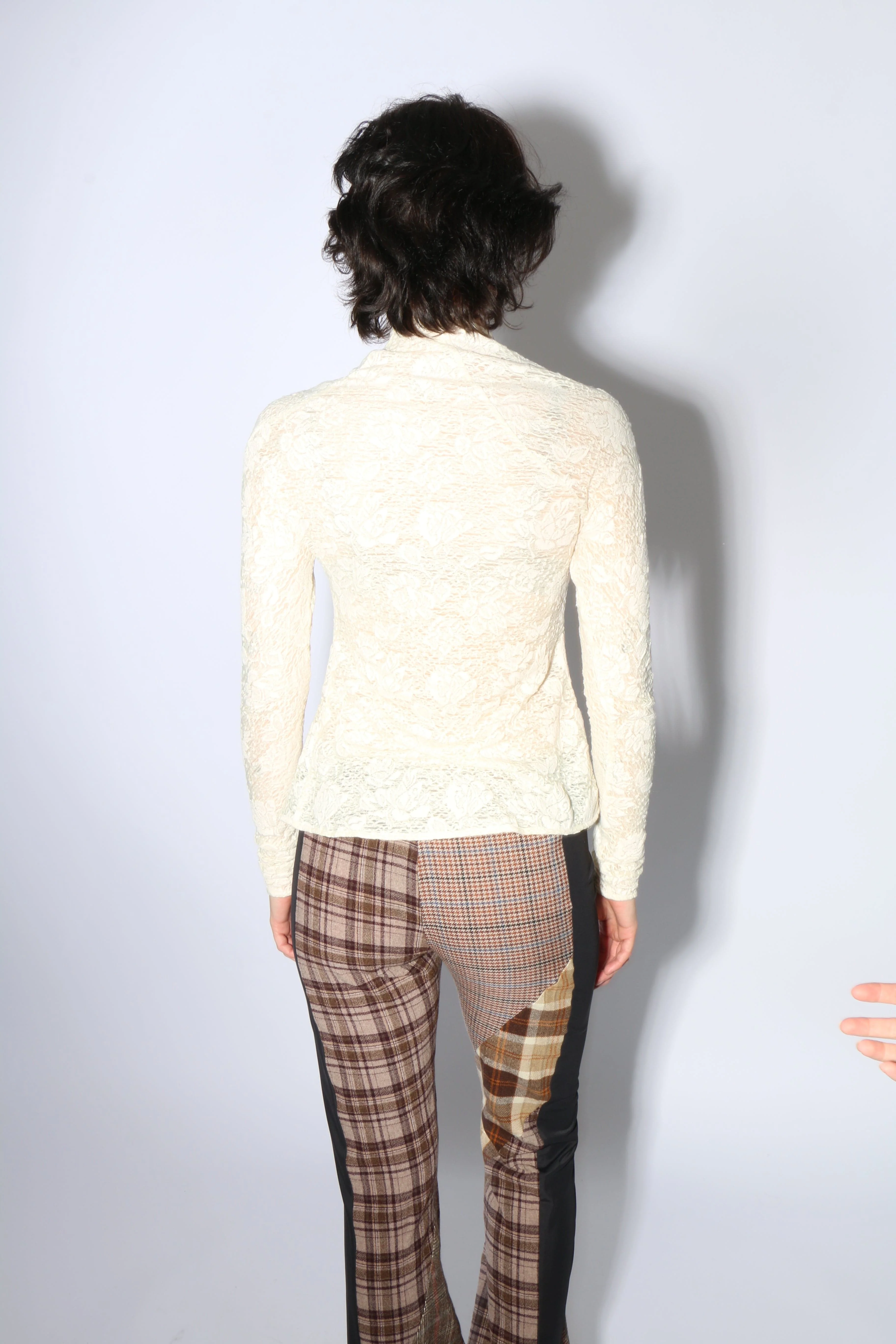 Yuhan Wang Jacquard Top - Champagne Floral - Image 6