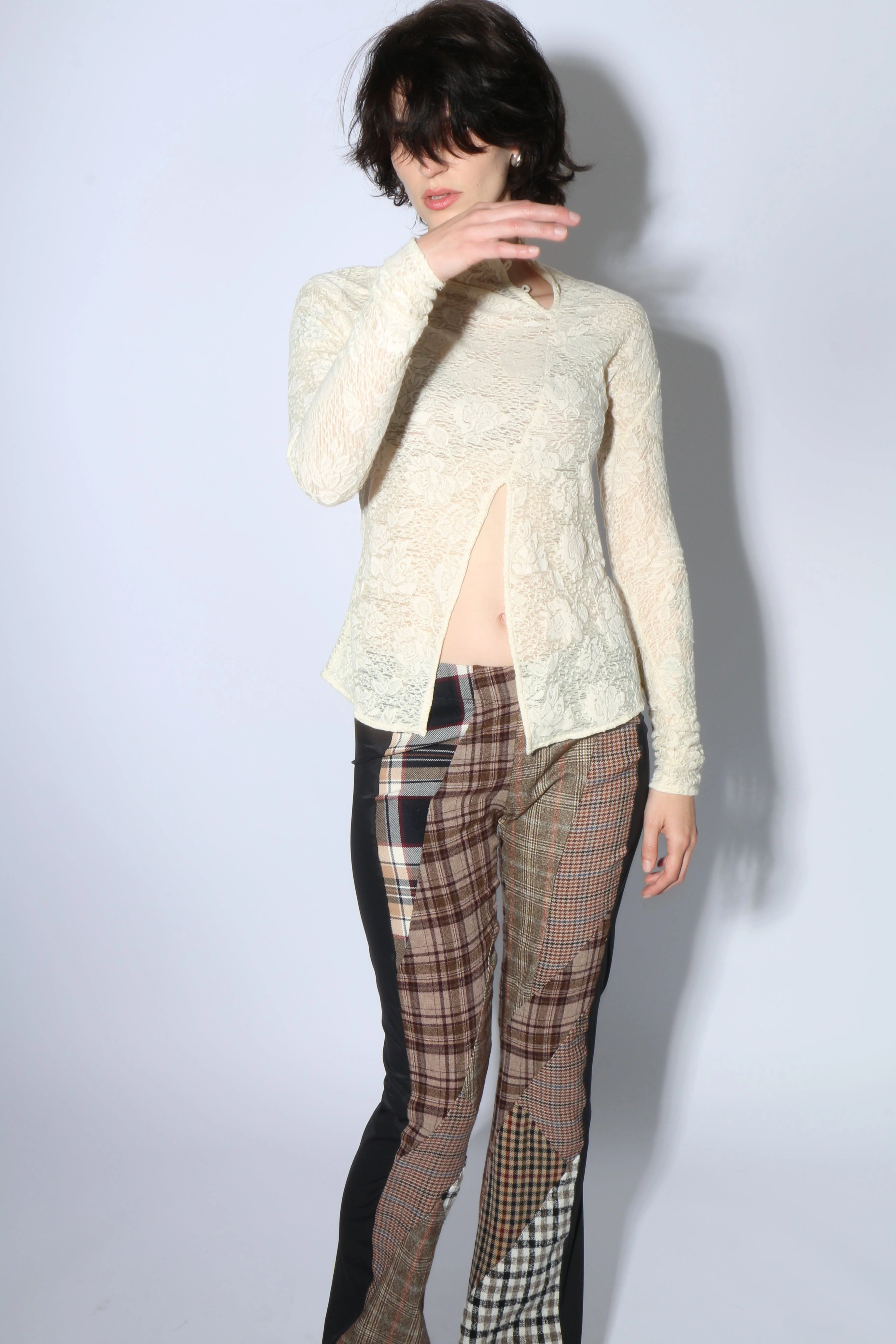Yuhan Wang Jacquard Top - Champagne Floral - Image 8