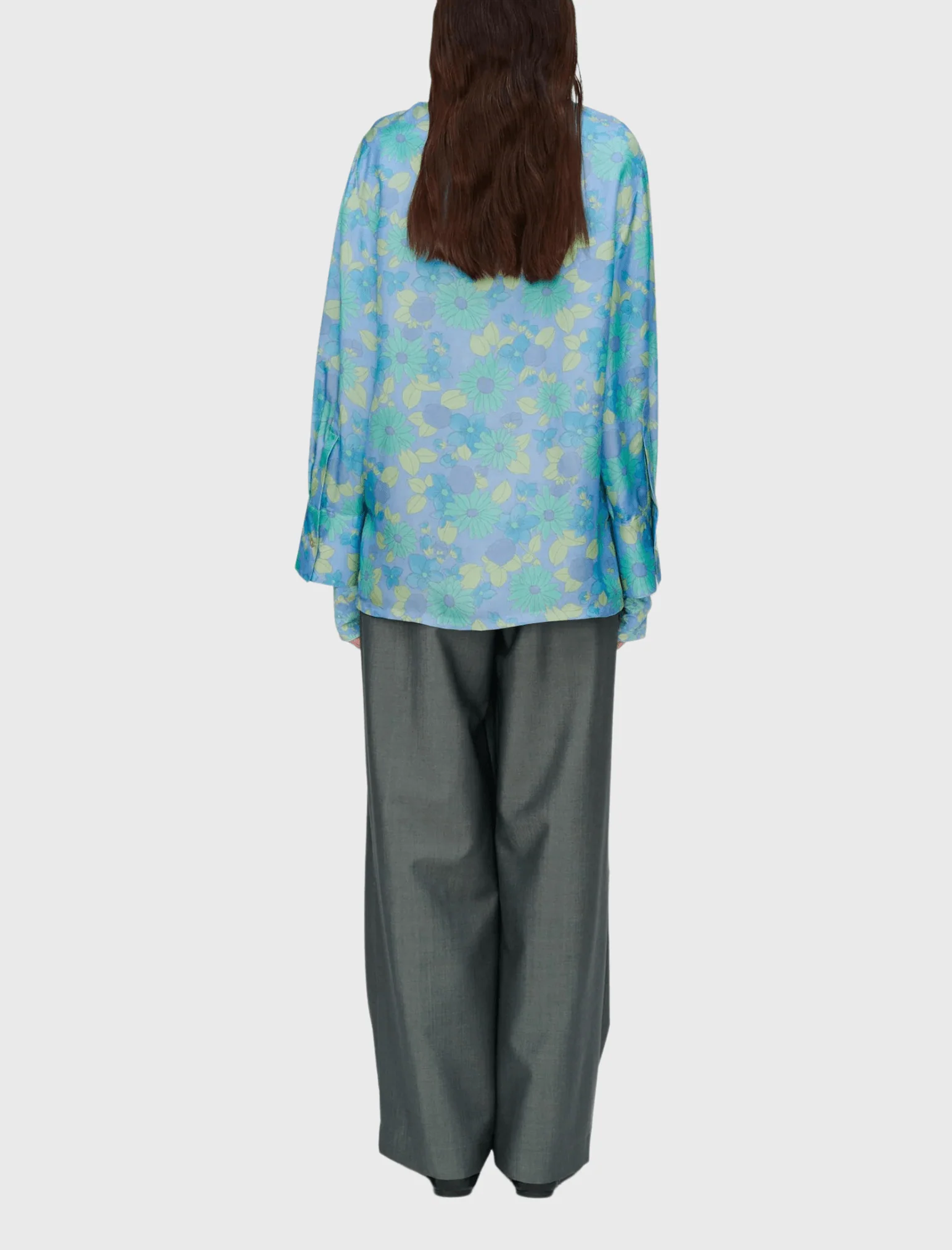 Róhe Oversized Luccio Blouse - Watercolour Flower - Image 4