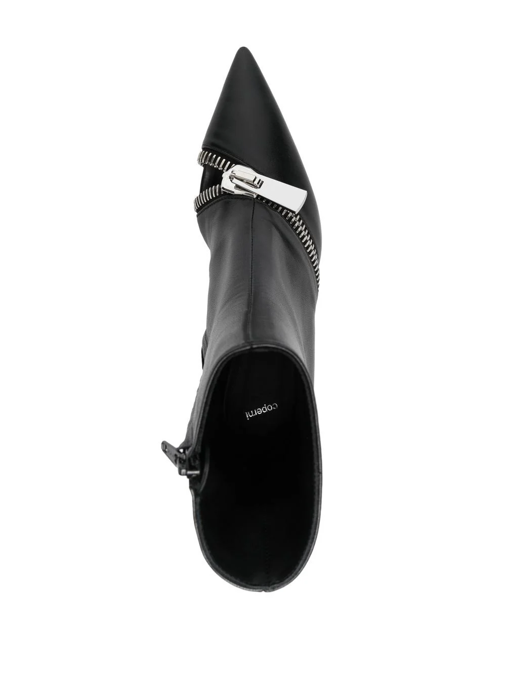 Coperni Zip Ankle Leather Boot - Black - Image 2
