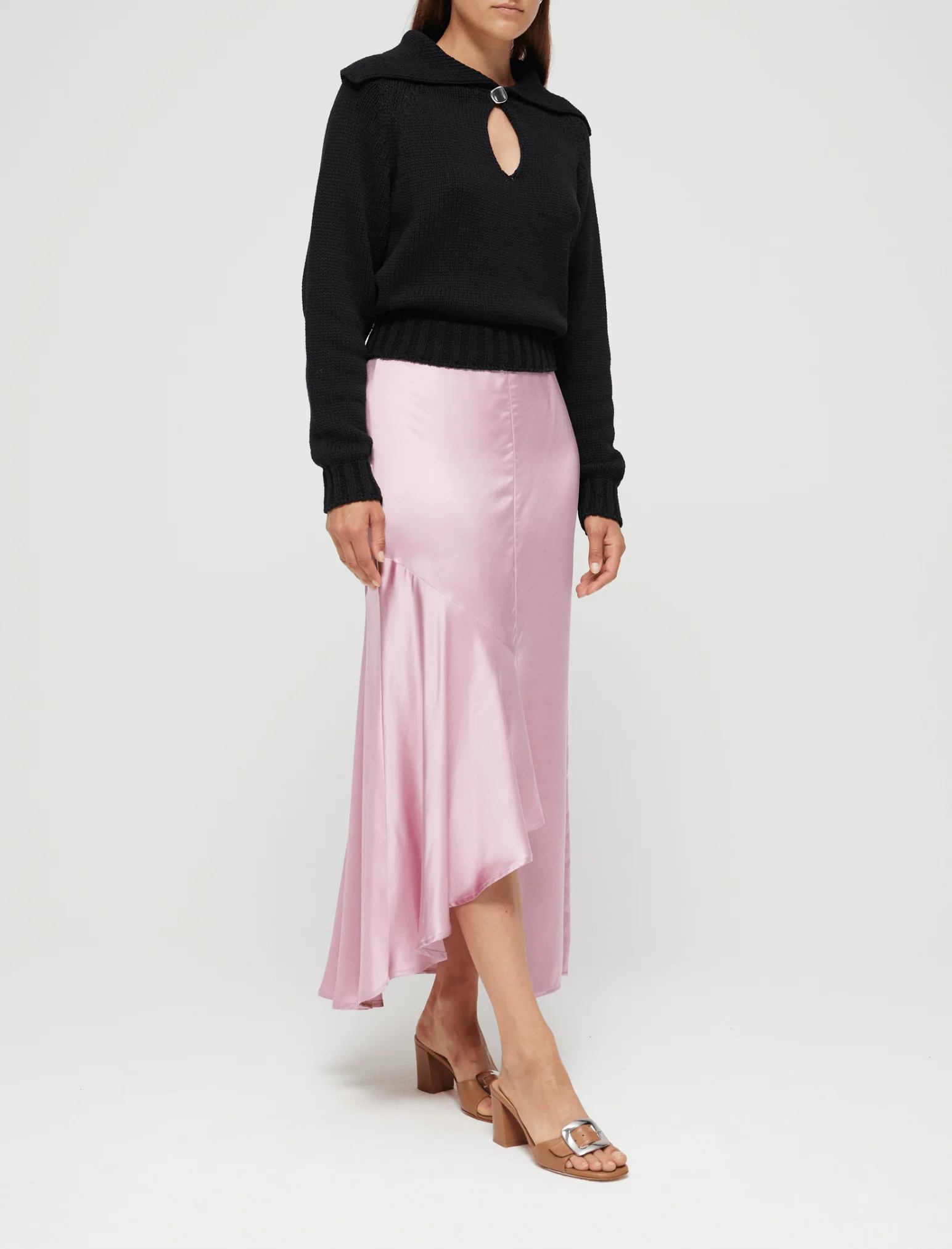Róhe Knit Polo Pullover - Noir Black - Image 6