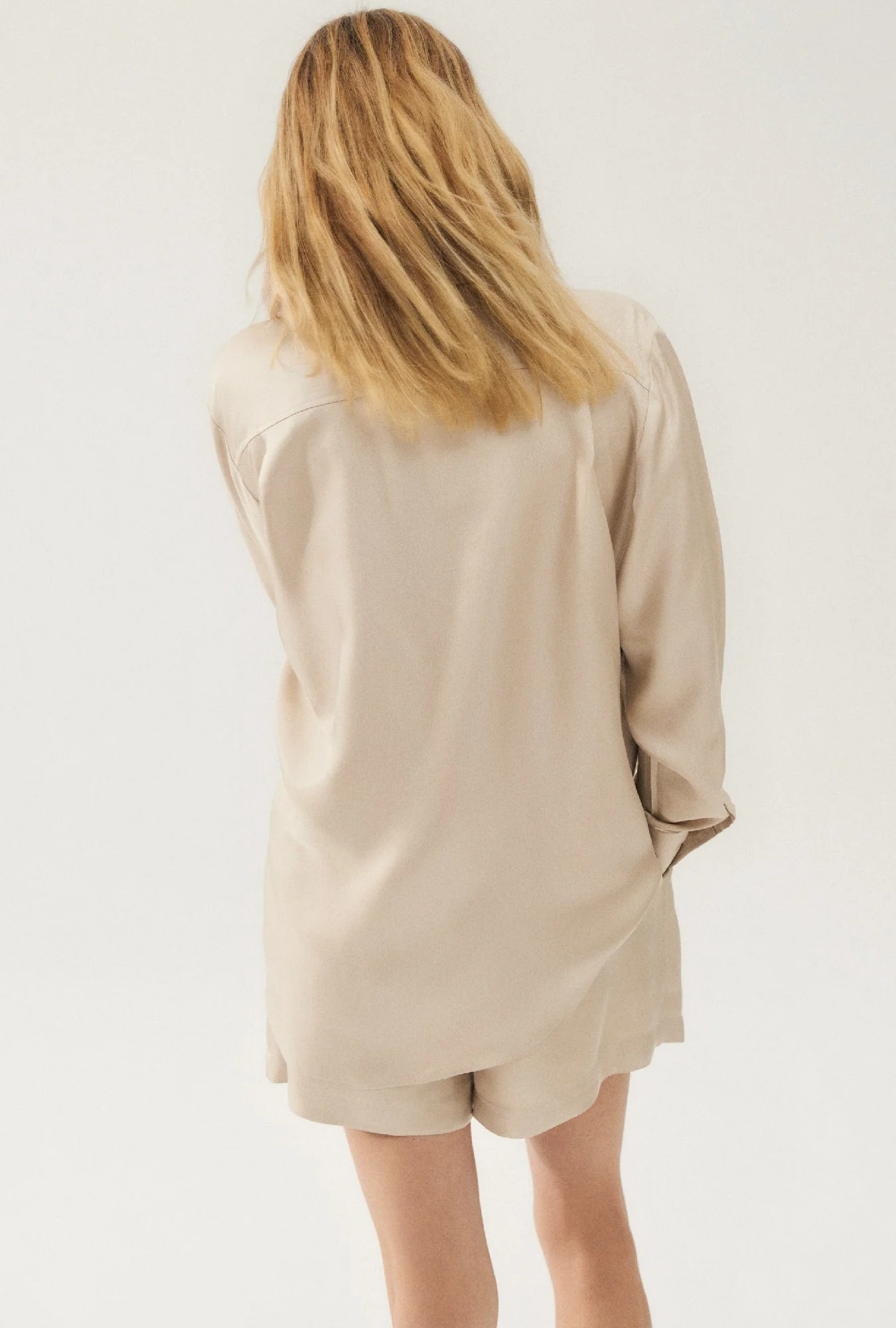 SILK LAUNDRY US TWILL BOYFRIEND SHIRT - HAZELNUT - Image 5