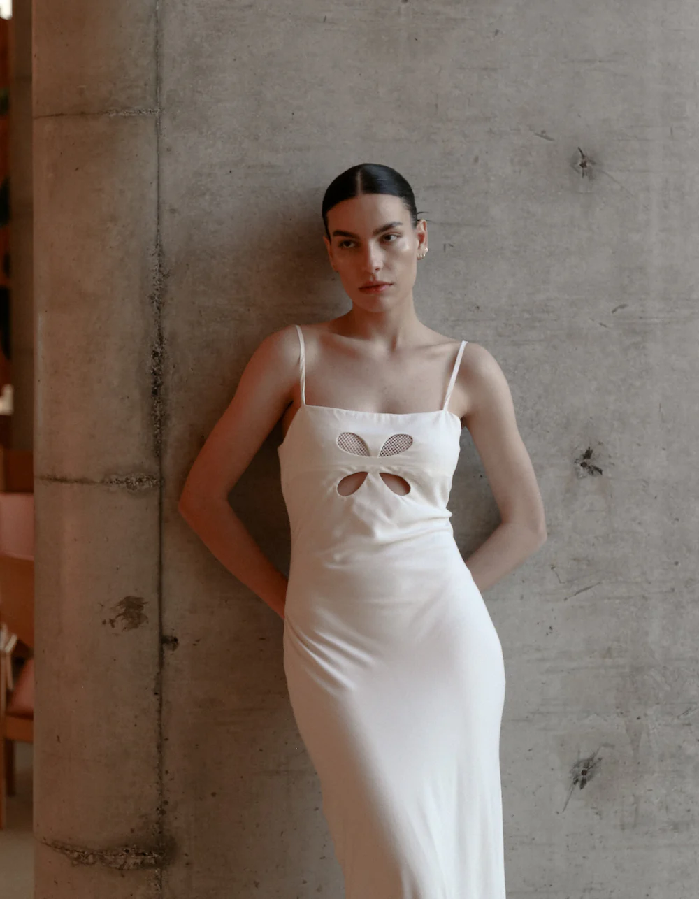 Maet Terfil Long Dress - White - Image 4