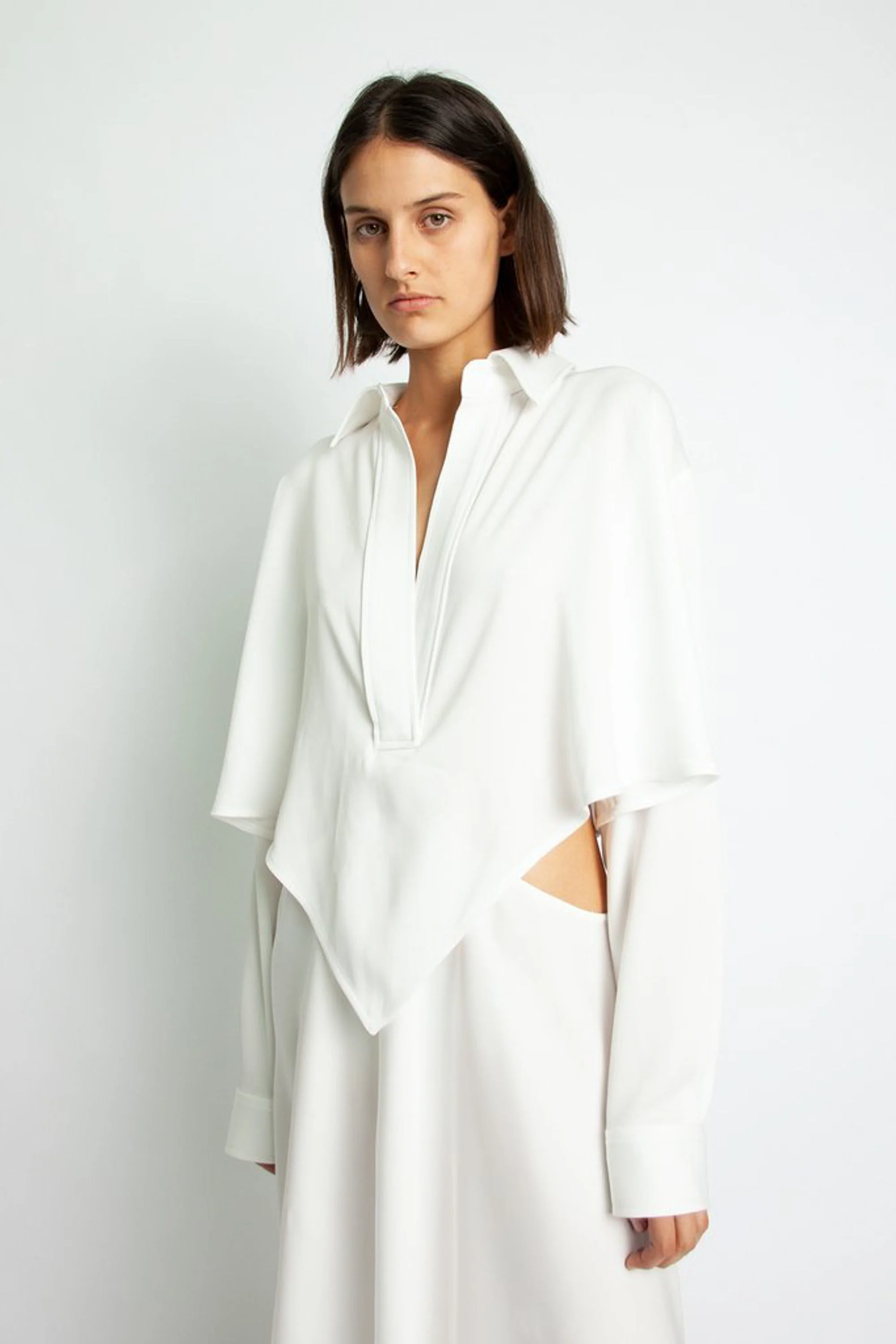 Christopher Esber Bandana Scarf Shirt Dress - Natural - Image 5