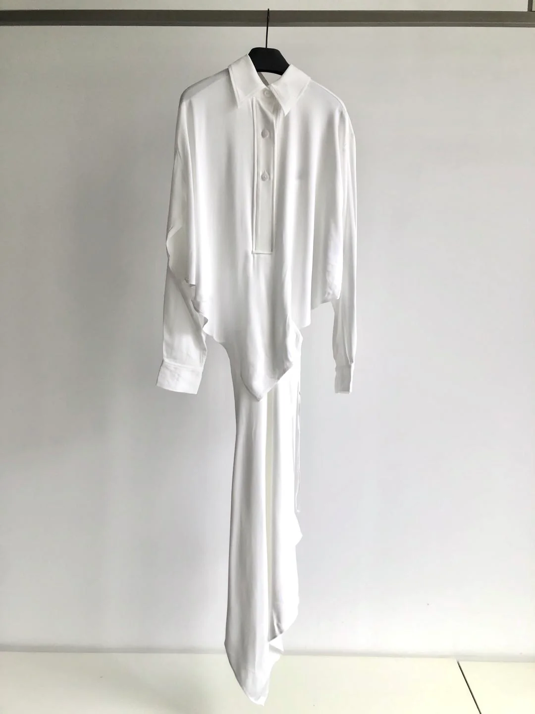 Christopher Esber Bandana Scarf Shirt Dress - Natural - Image 7