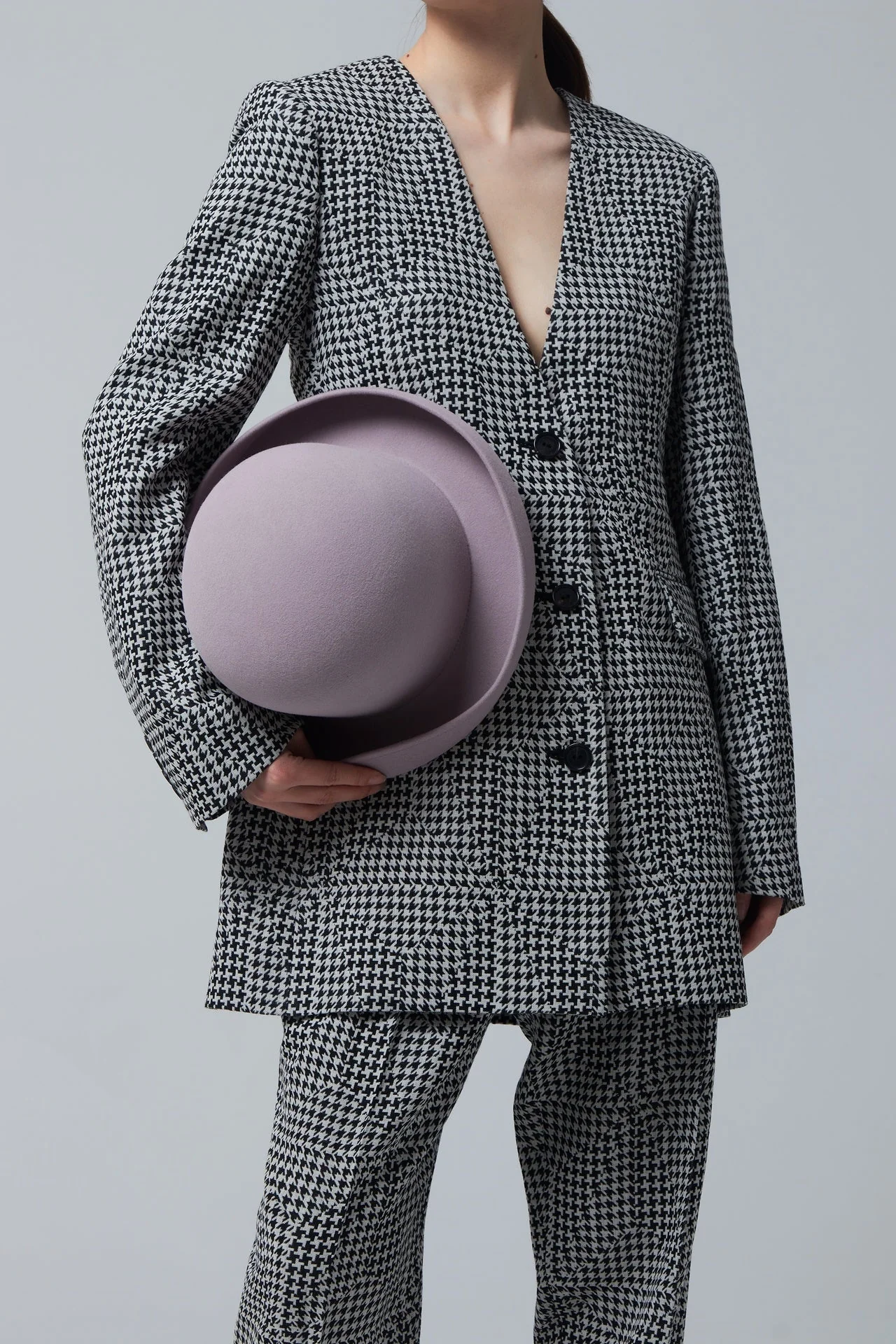 Nina Ricci Chapeau Hat - Dusty Pink - Image 4