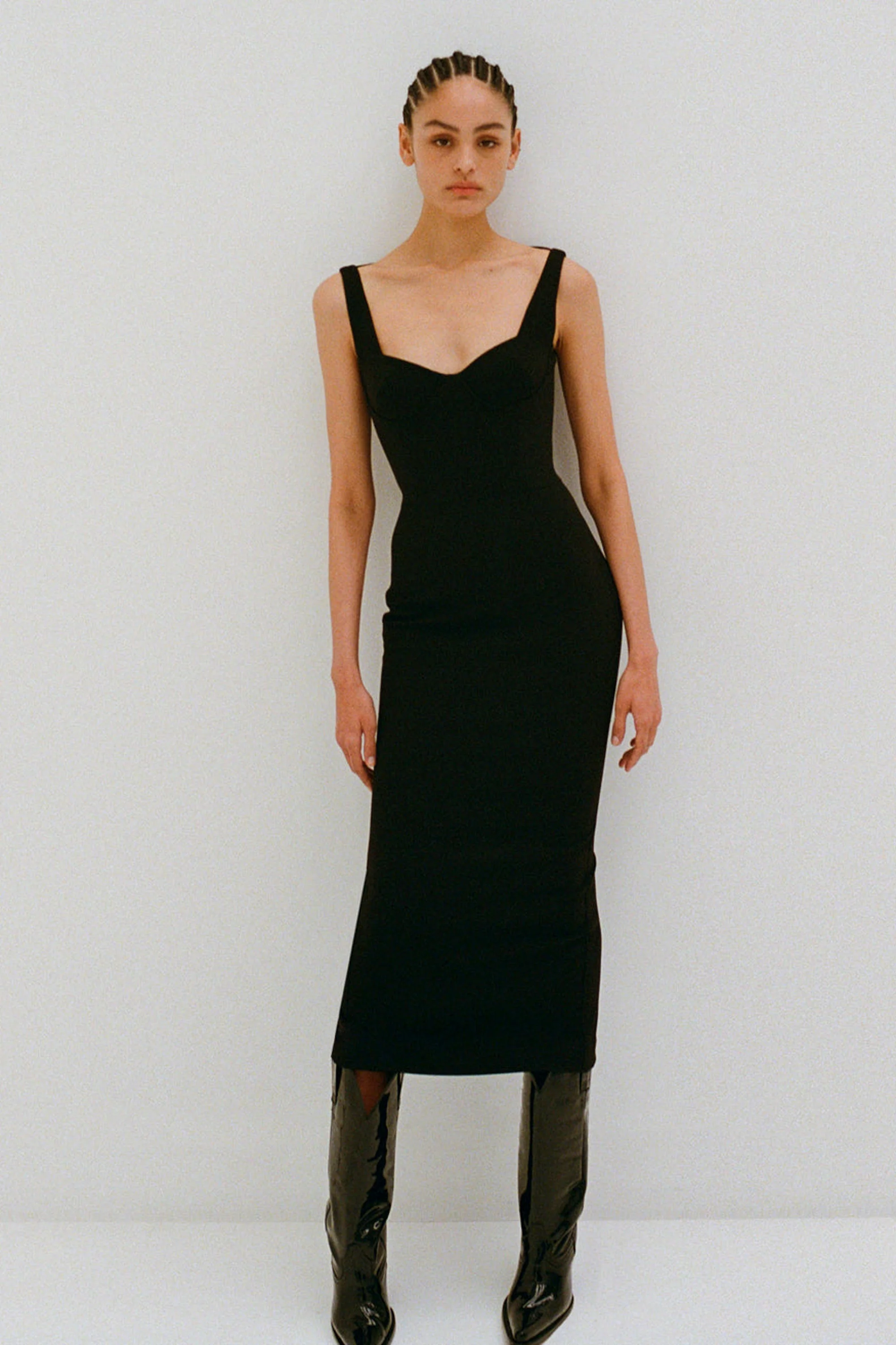 ALEX PERRY PAGETT STRETCH CREPE SWEETH - Black - Image 2