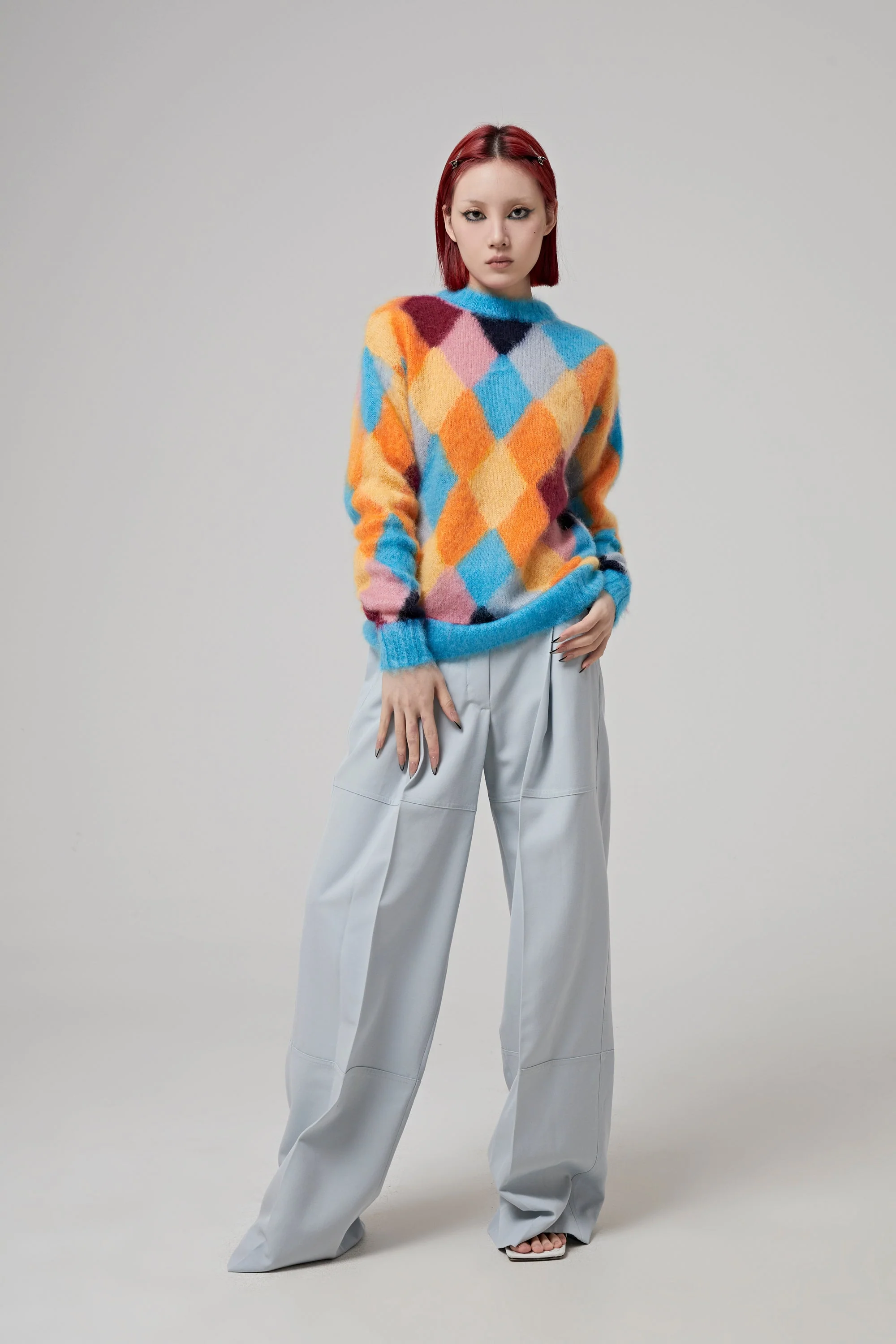 Nina Ricci Long Sleeve Pullover - Multico Bleu/Or - Image 6