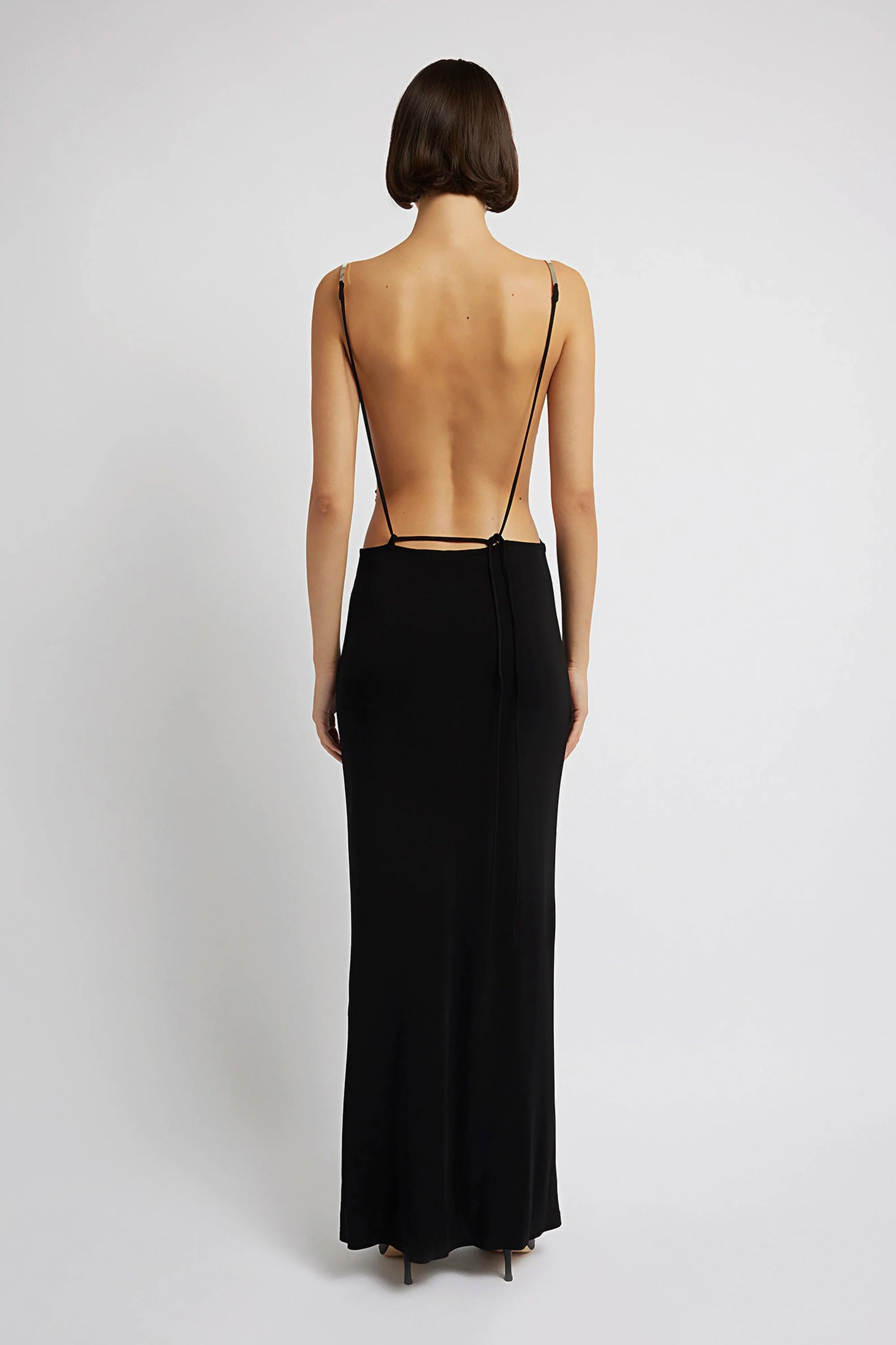 Christopher Esber SCULPTED STRAPPED RUCHED DRESS - Black - Image 4