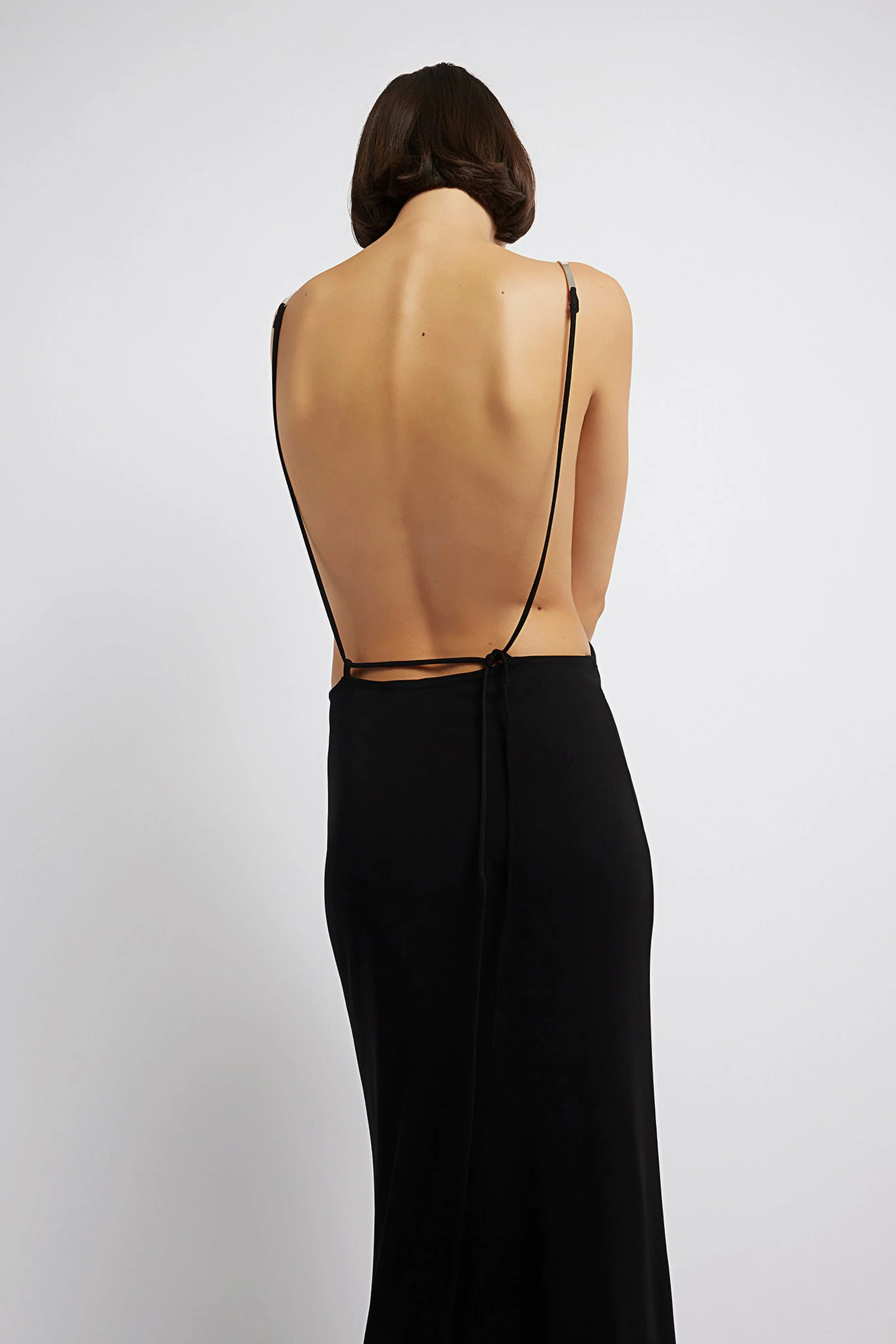 Christopher Esber SCULPTED STRAPPED RUCHED DRESS - Black - Image 6