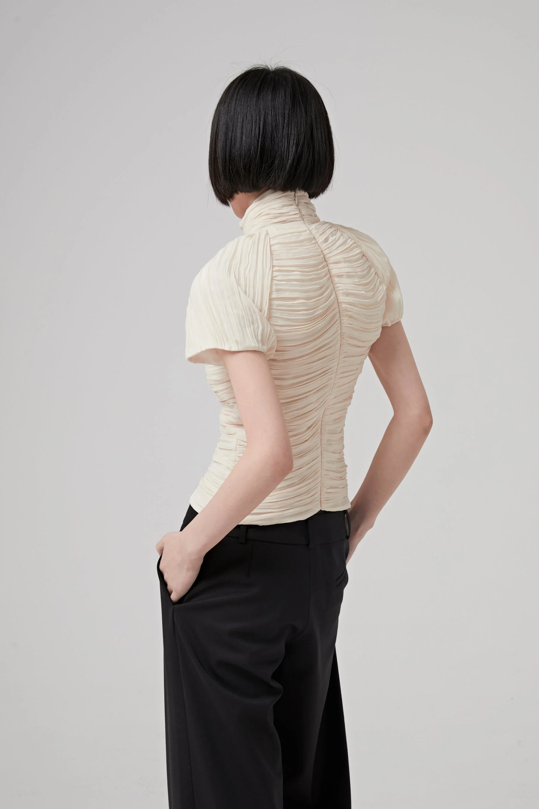 Rochas TURTLE NECK TOP - NATURAL - Image 7