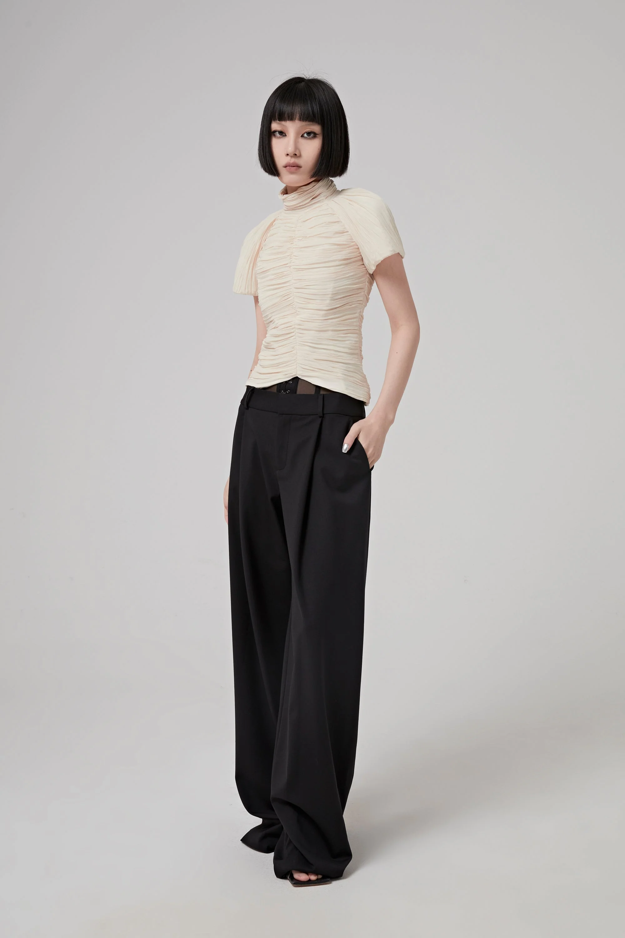 Rochas TURTLE NECK TOP - NATURAL - Image 8