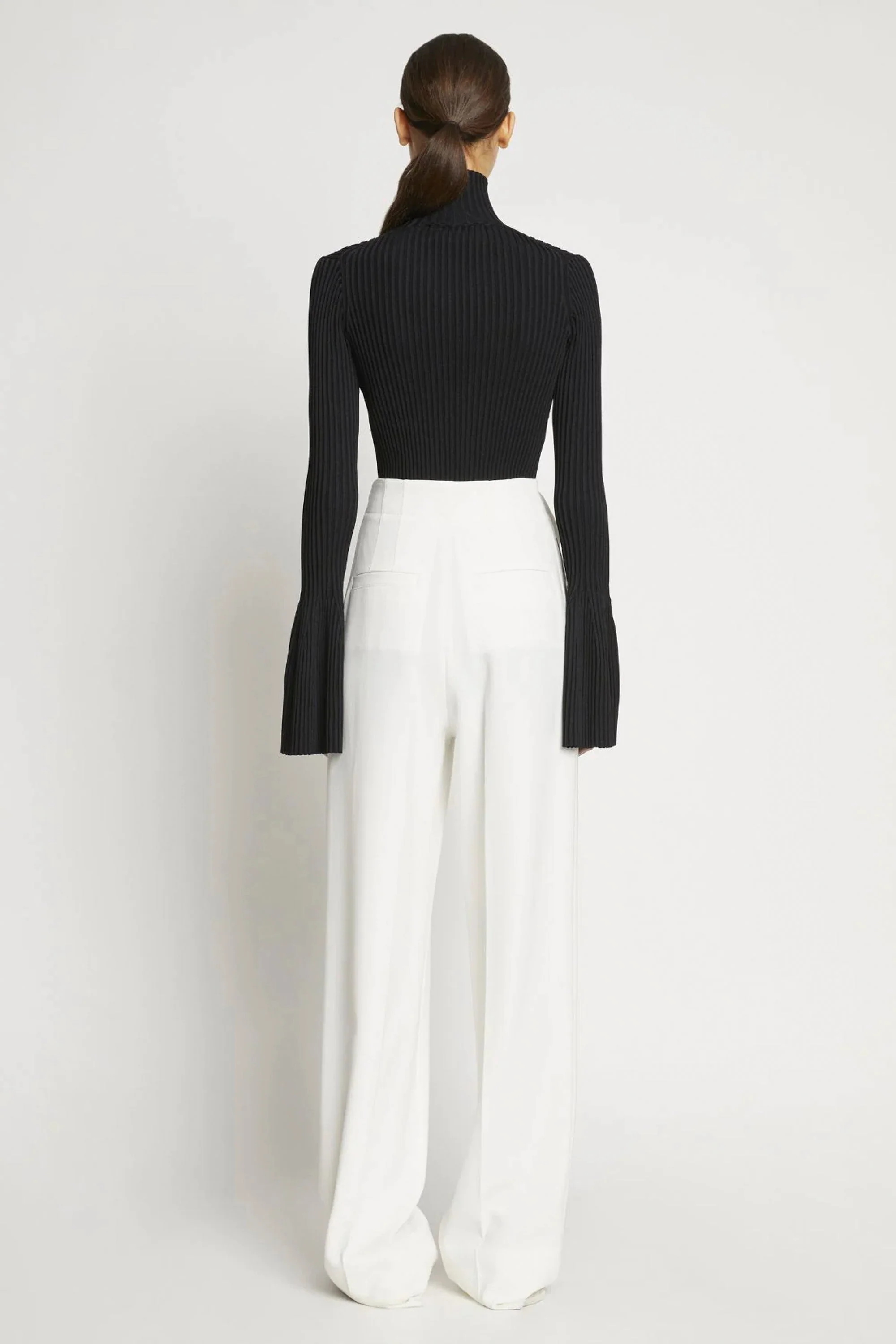 Viscose Rib Zip Sweater - Image 4