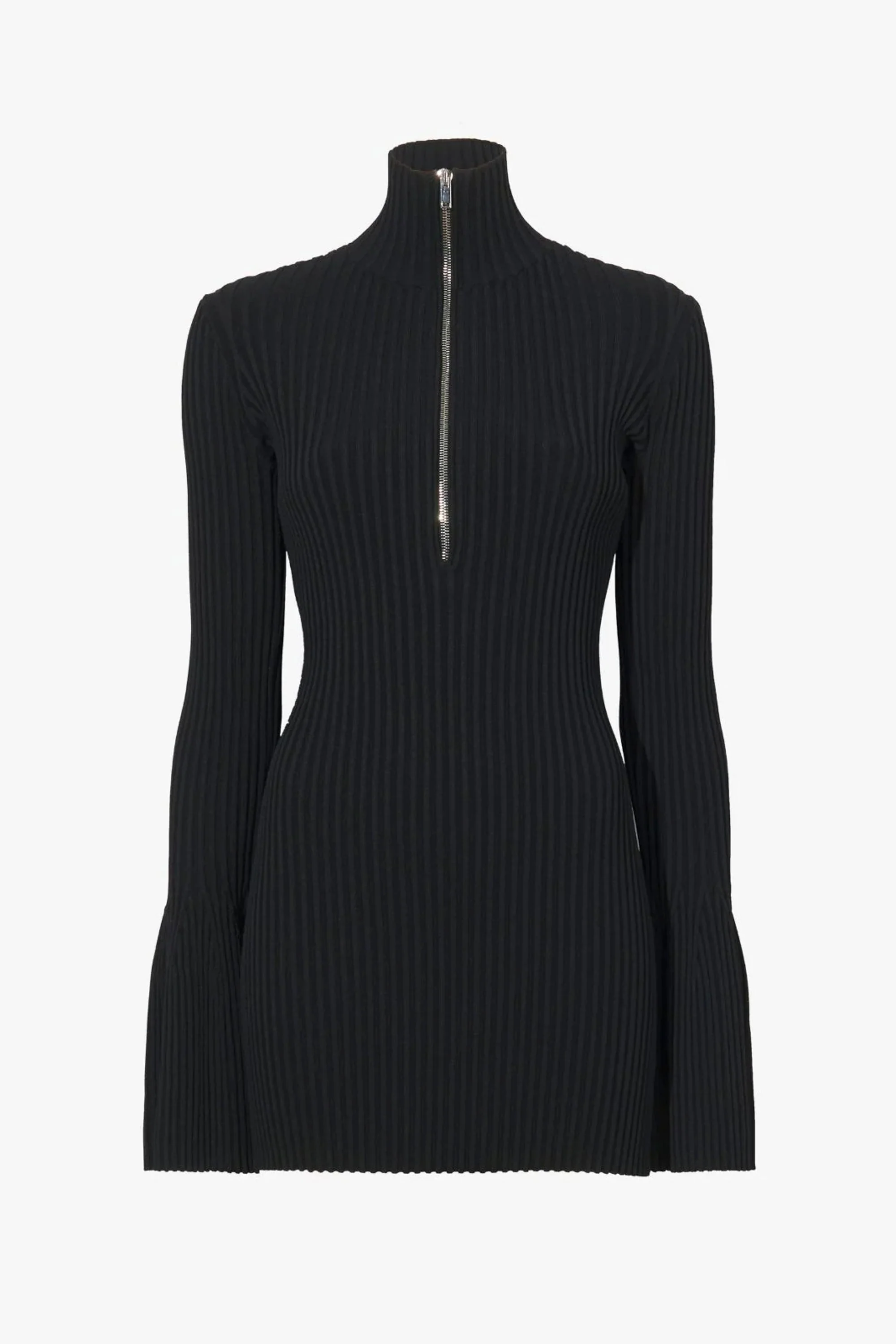 Viscose Rib Zip Sweater - Image 6