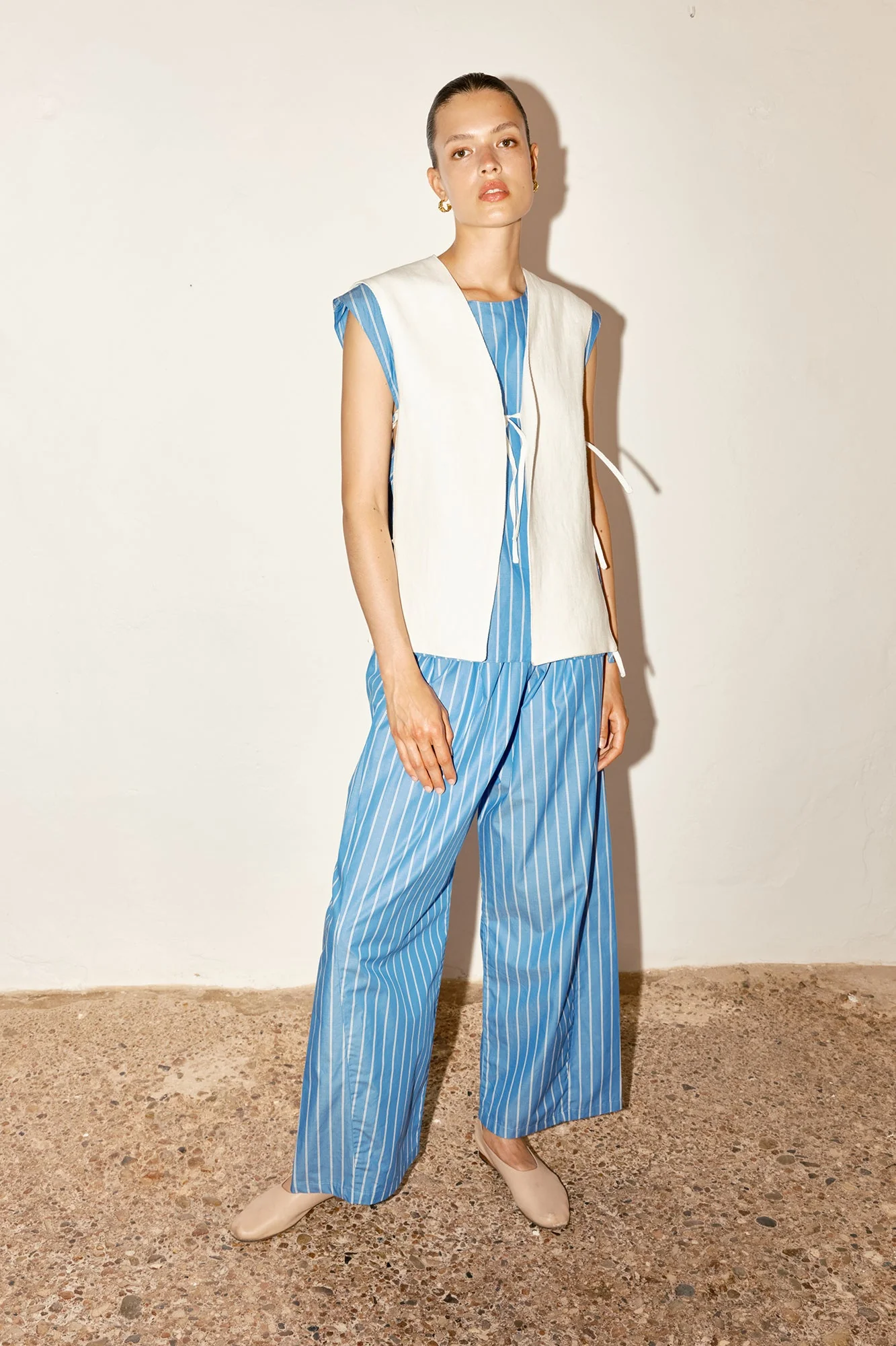 Datura Striped Judo Pants - Egyptian Blue - Image 6
