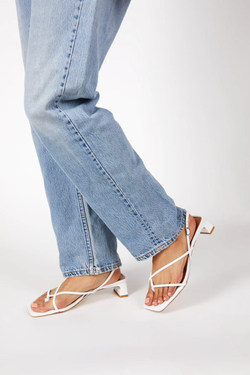 "INTENTIONALLY __________." Fifi Heeled Sandal - Black/Camel/Ice/Neon Citrus - Image 15
