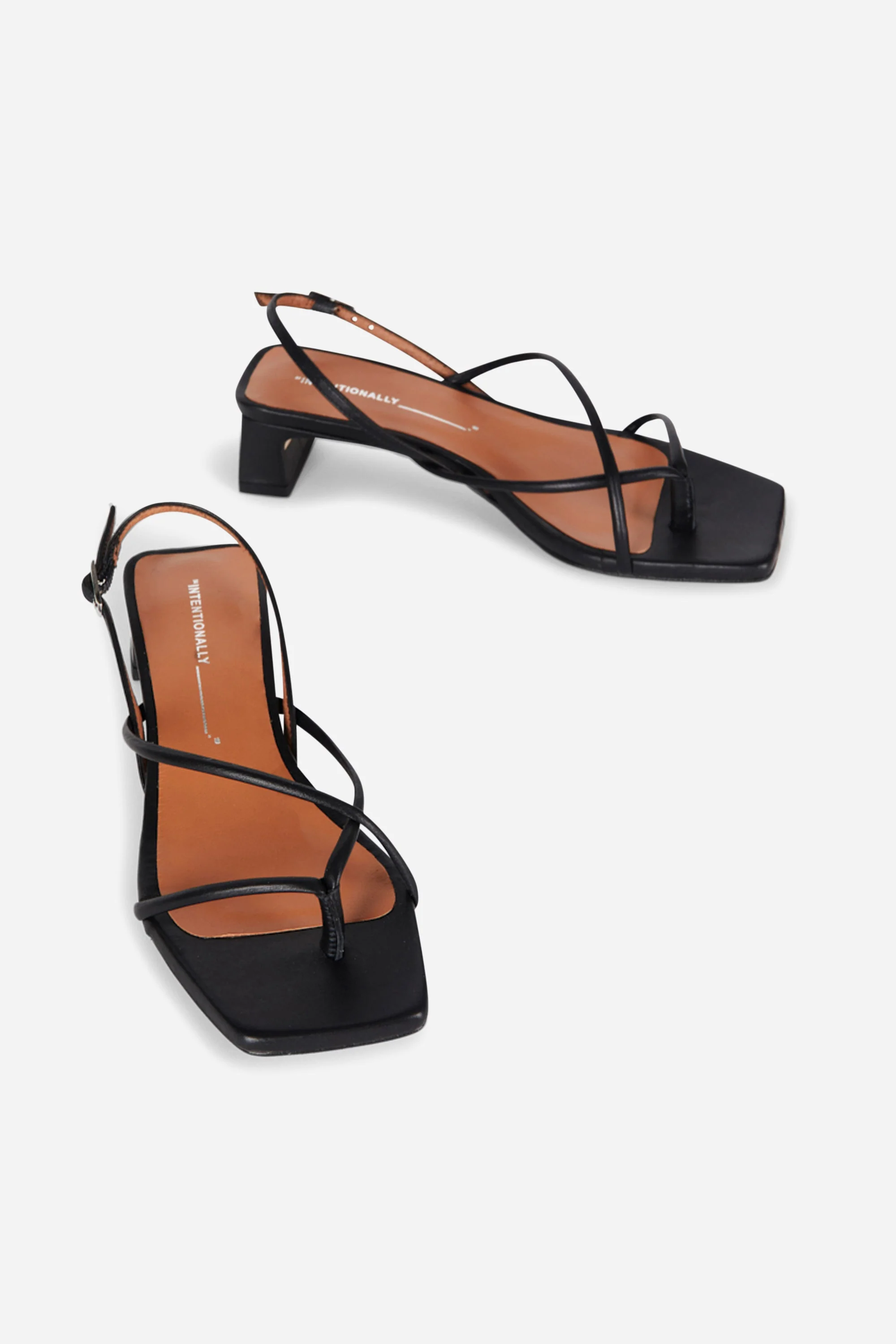 "INTENTIONALLY __________." Fifi Heeled Sandal - Black/Camel/Ice/Neon Citrus - Image 21