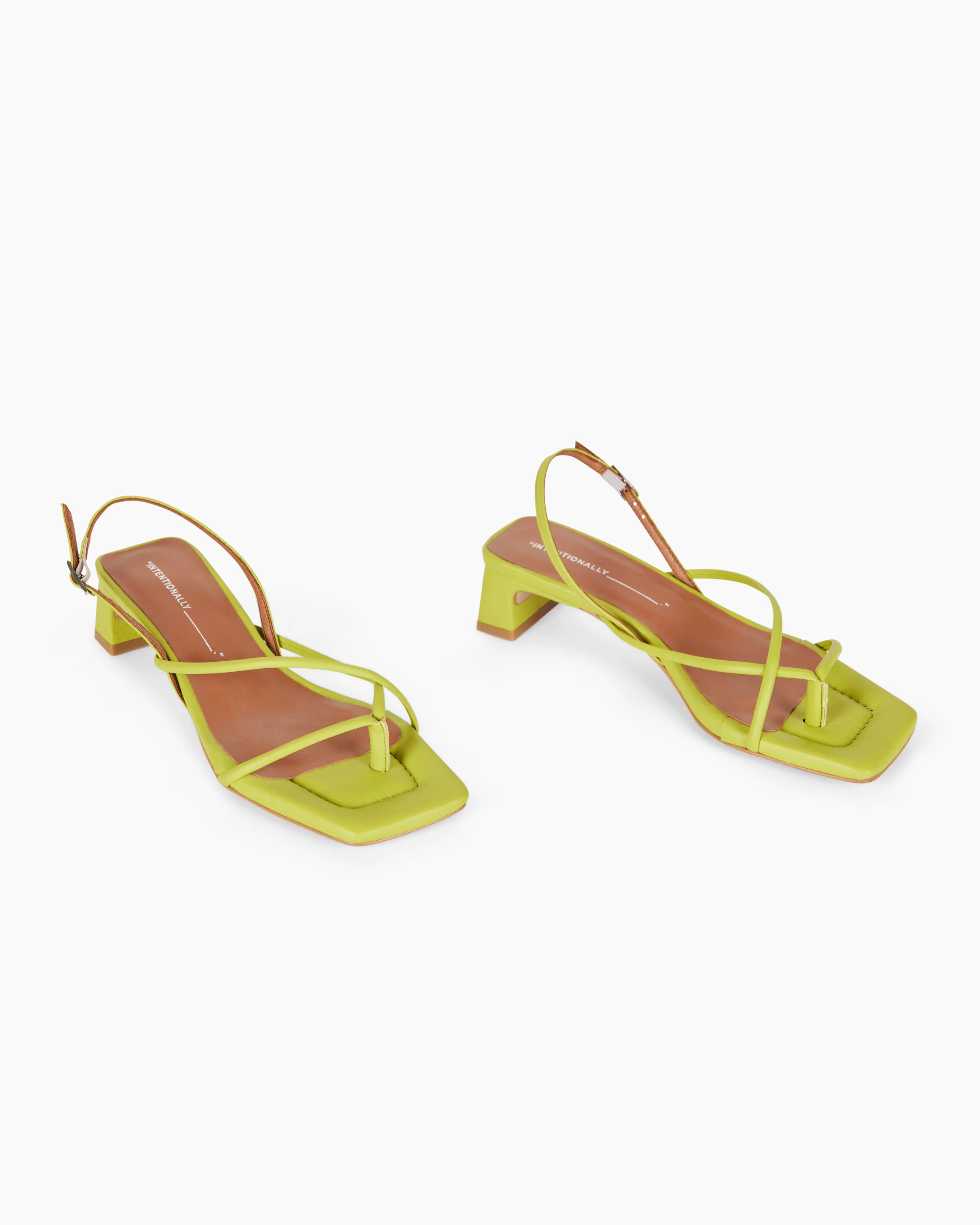 "INTENTIONALLY __________." Fifi Heeled Sandal - Black/Camel/Ice/Neon Citrus - Image 28