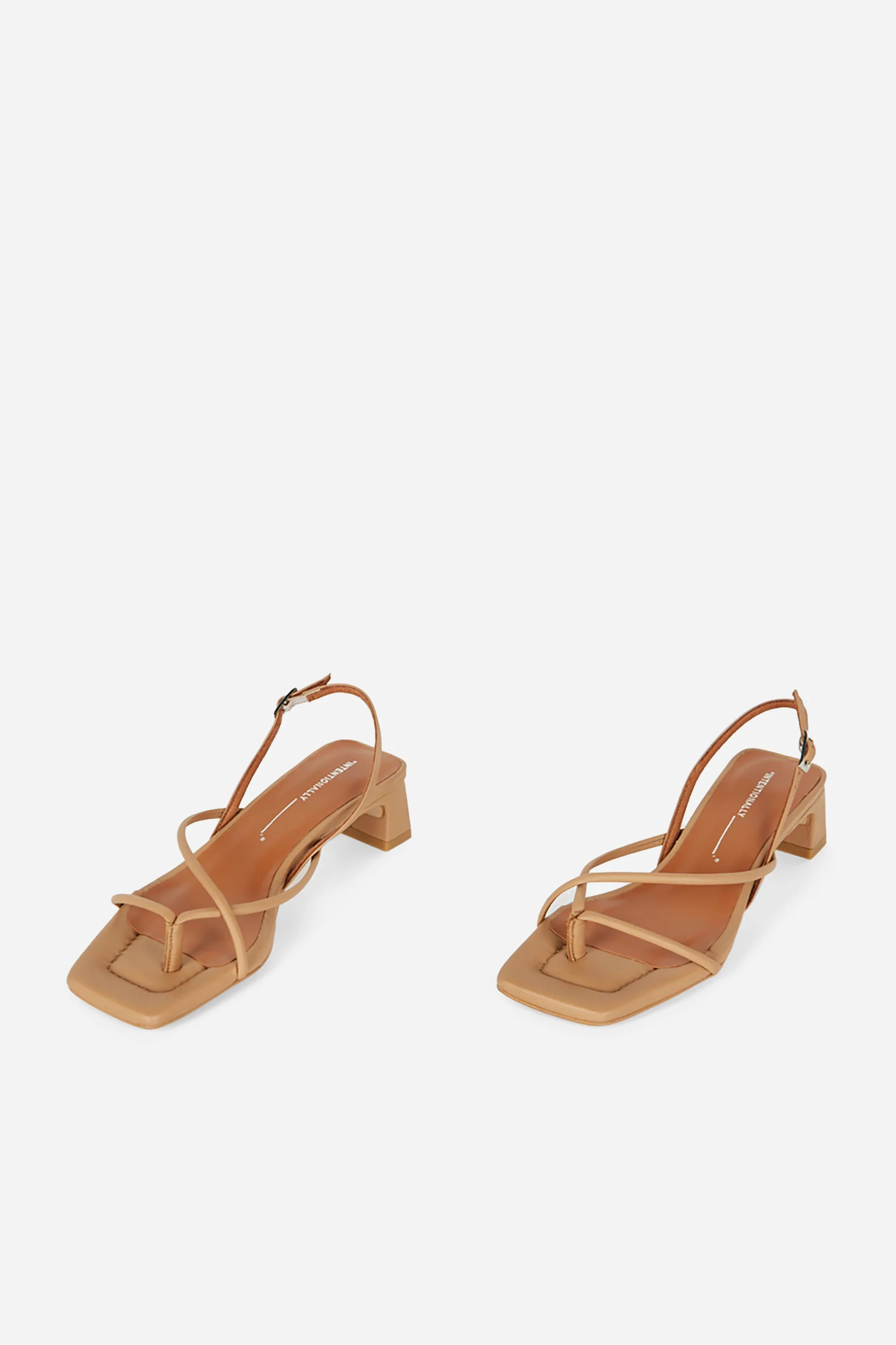 "INTENTIONALLY __________." Fifi Heeled Sandal - Black/Camel/Ice/Neon Citrus - Image 3