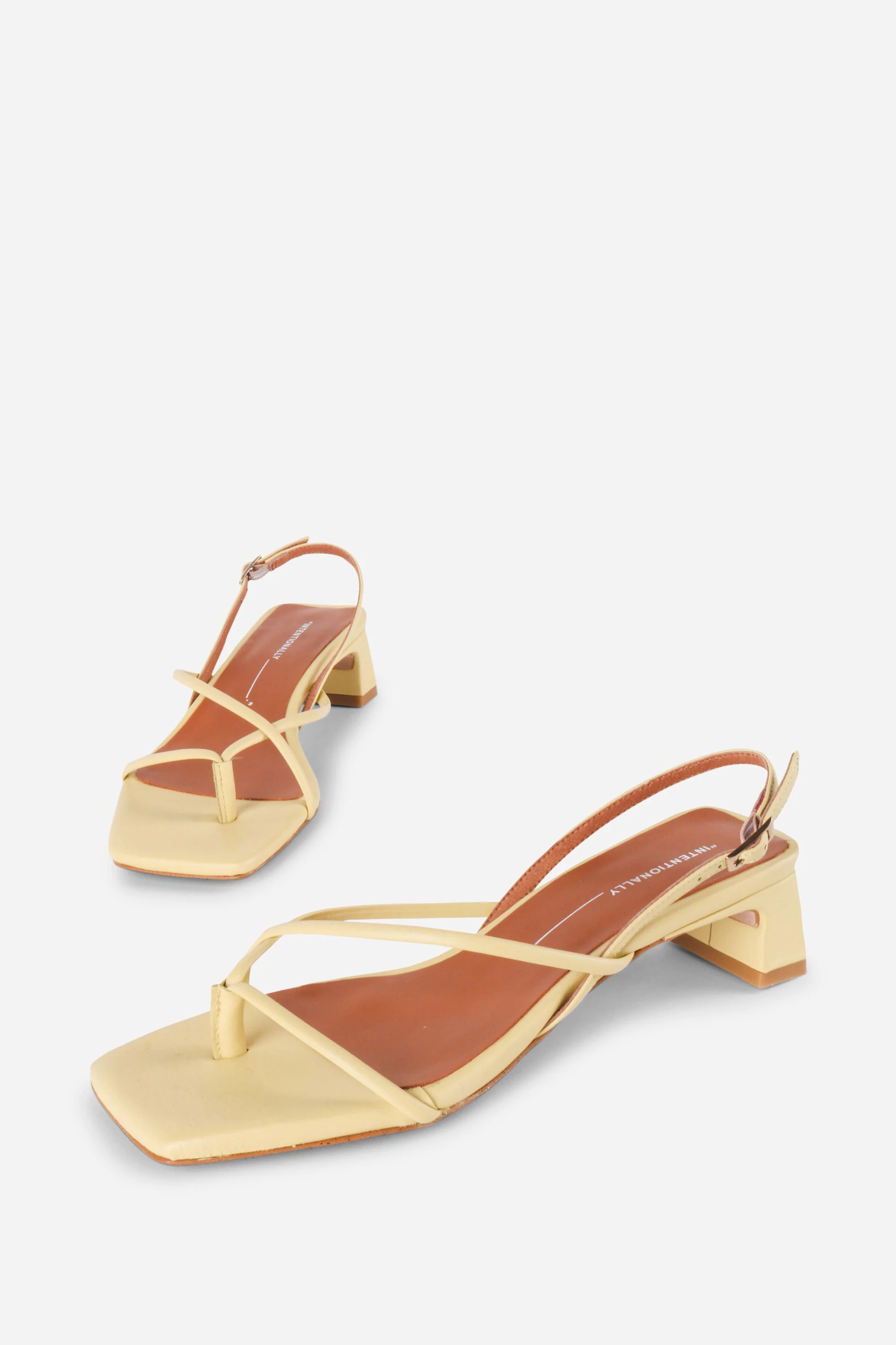"INTENTIONALLY __________." Fifi Heeled Sandal - Black/Camel/Ice/Neon Citrus - Image 33