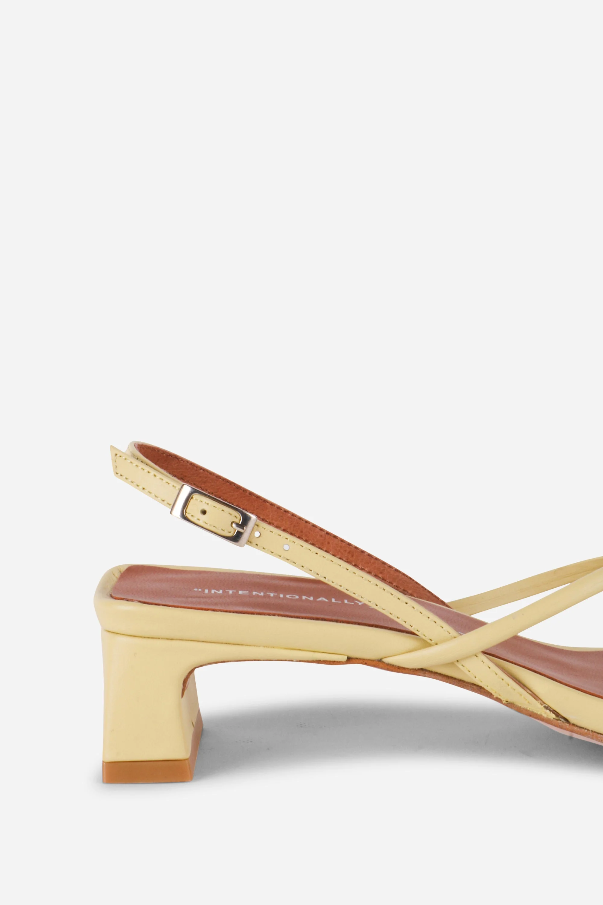 "INTENTIONALLY __________." Fifi Heeled Sandal - Black/Camel/Ice/Neon Citrus - Image 35