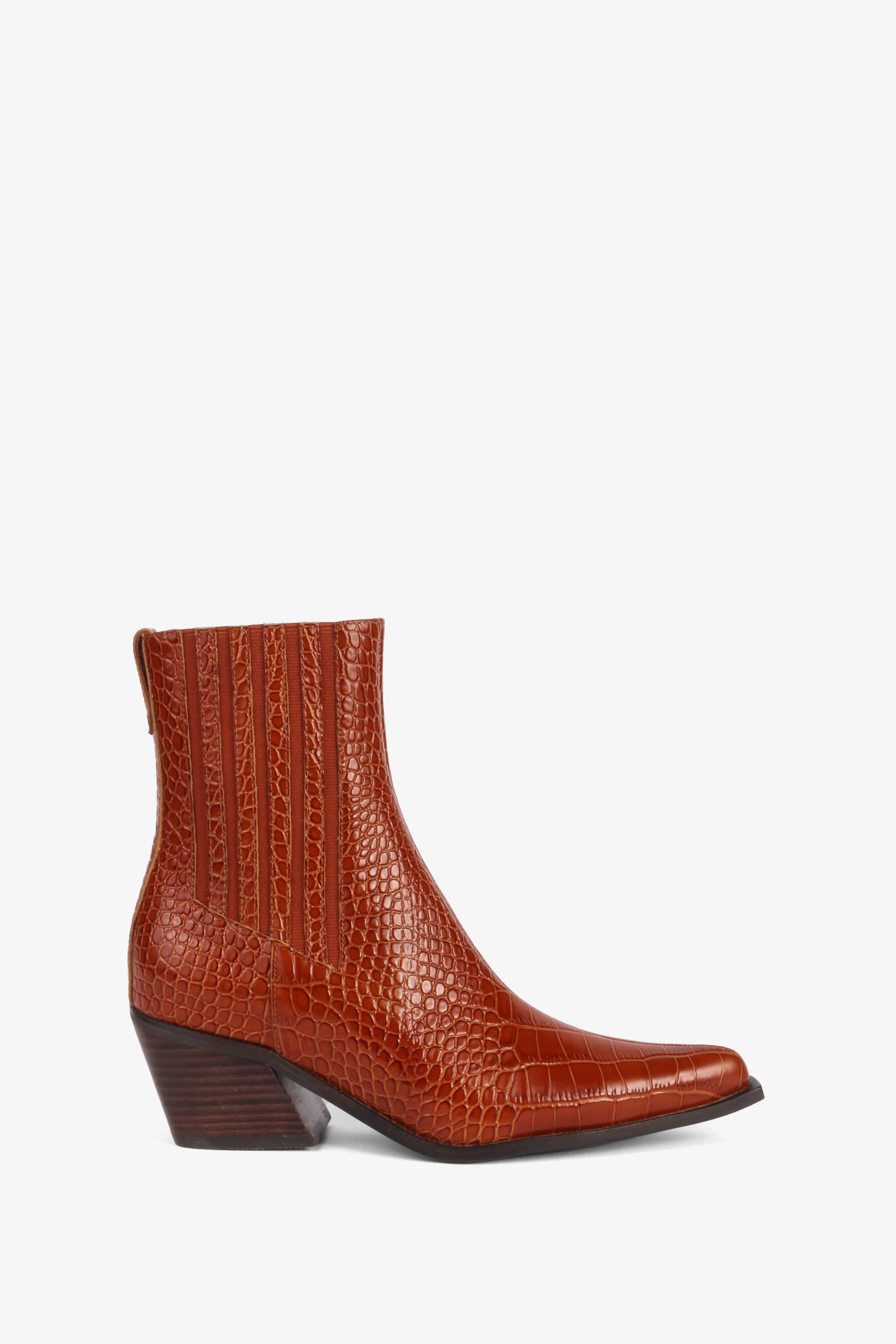 "INTENTIONALLY __________." Hillary Croc Heeled Boot - Apple/Ojai - Image 23