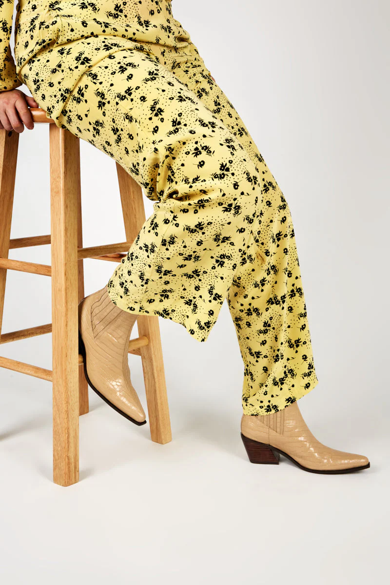 "INTENTIONALLY __________." Hillary Croc Heeled Boot - Apple/Ojai - Image 8