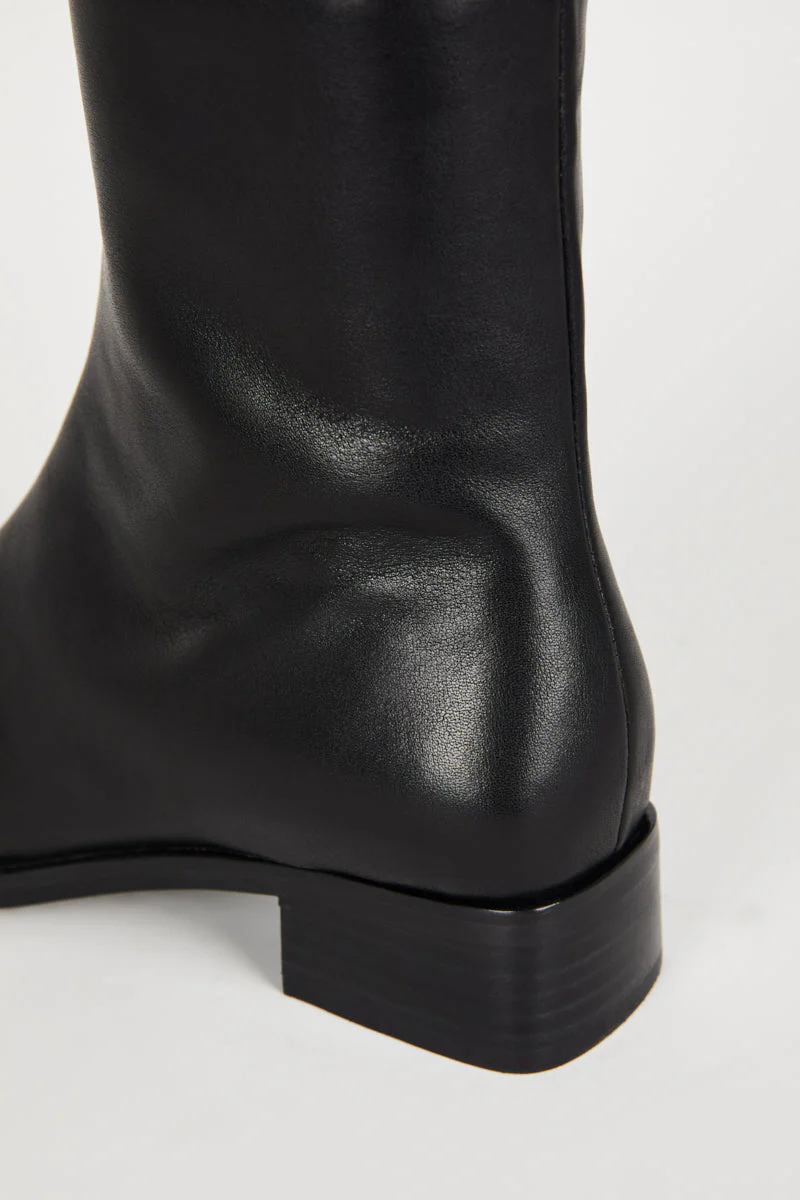"INTENTIONALLY __________." TOUR LEATHER BOOT - Black/Brown - Image 11