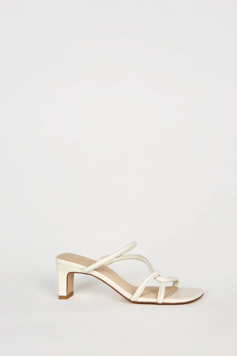 "INTENTIONALLY __________." WILLOW HEELED SANDAL - Black/Cream - Image 11